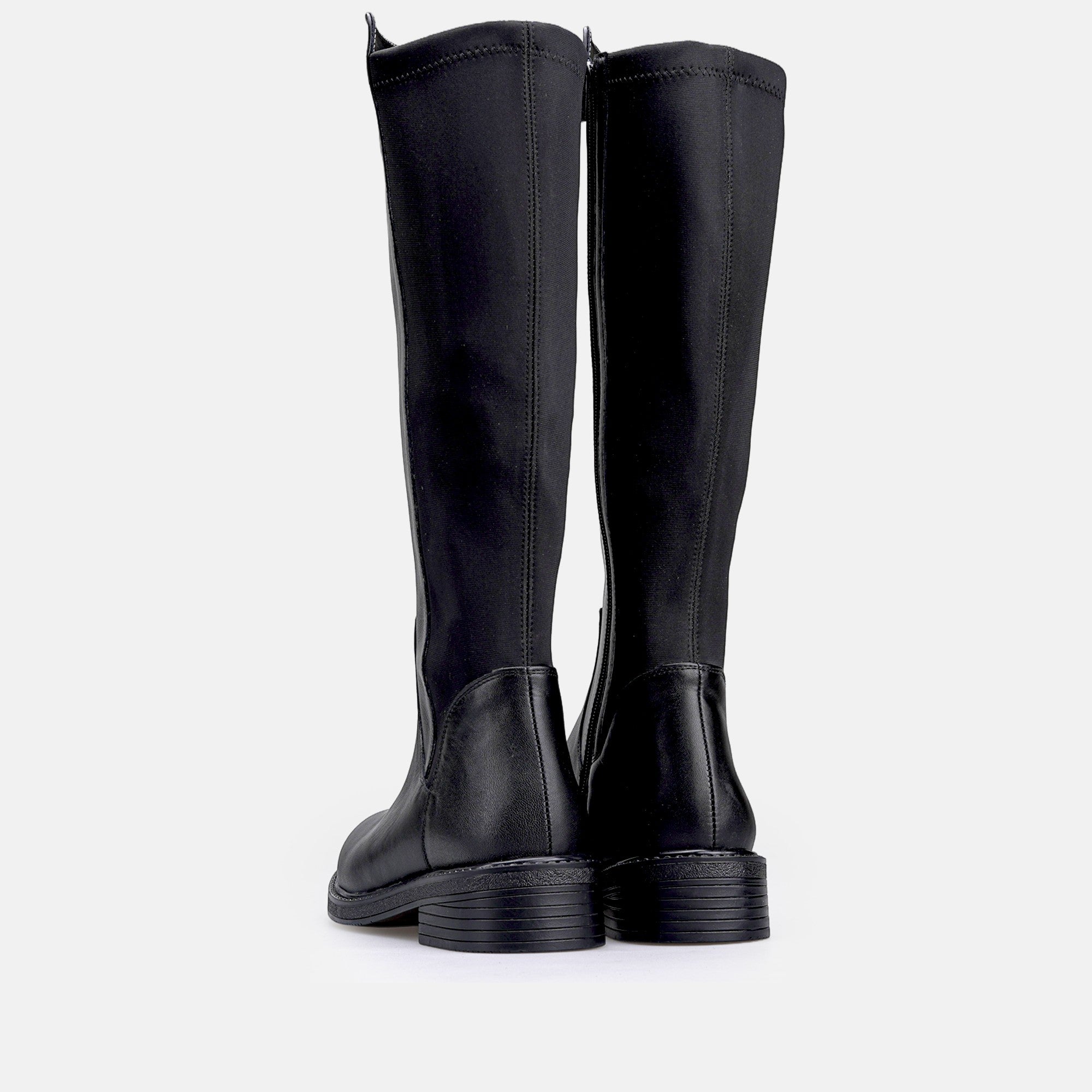 Volzak 4051 Botte genouillère en cuir Noir