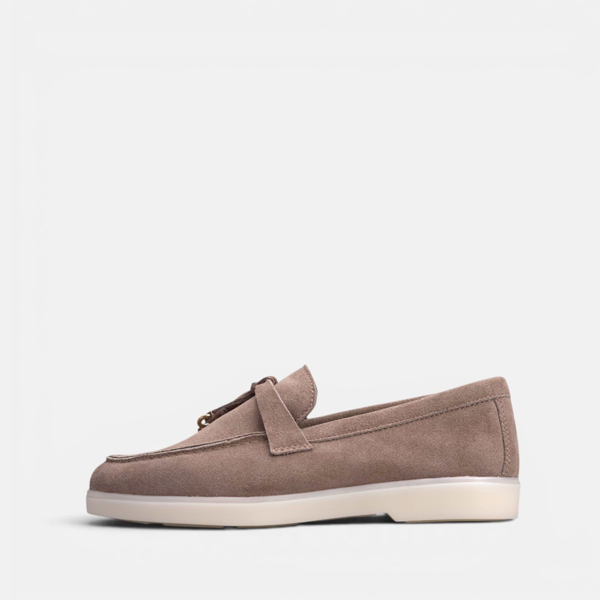 Volzak 279 Mocassin en daim Taupe
