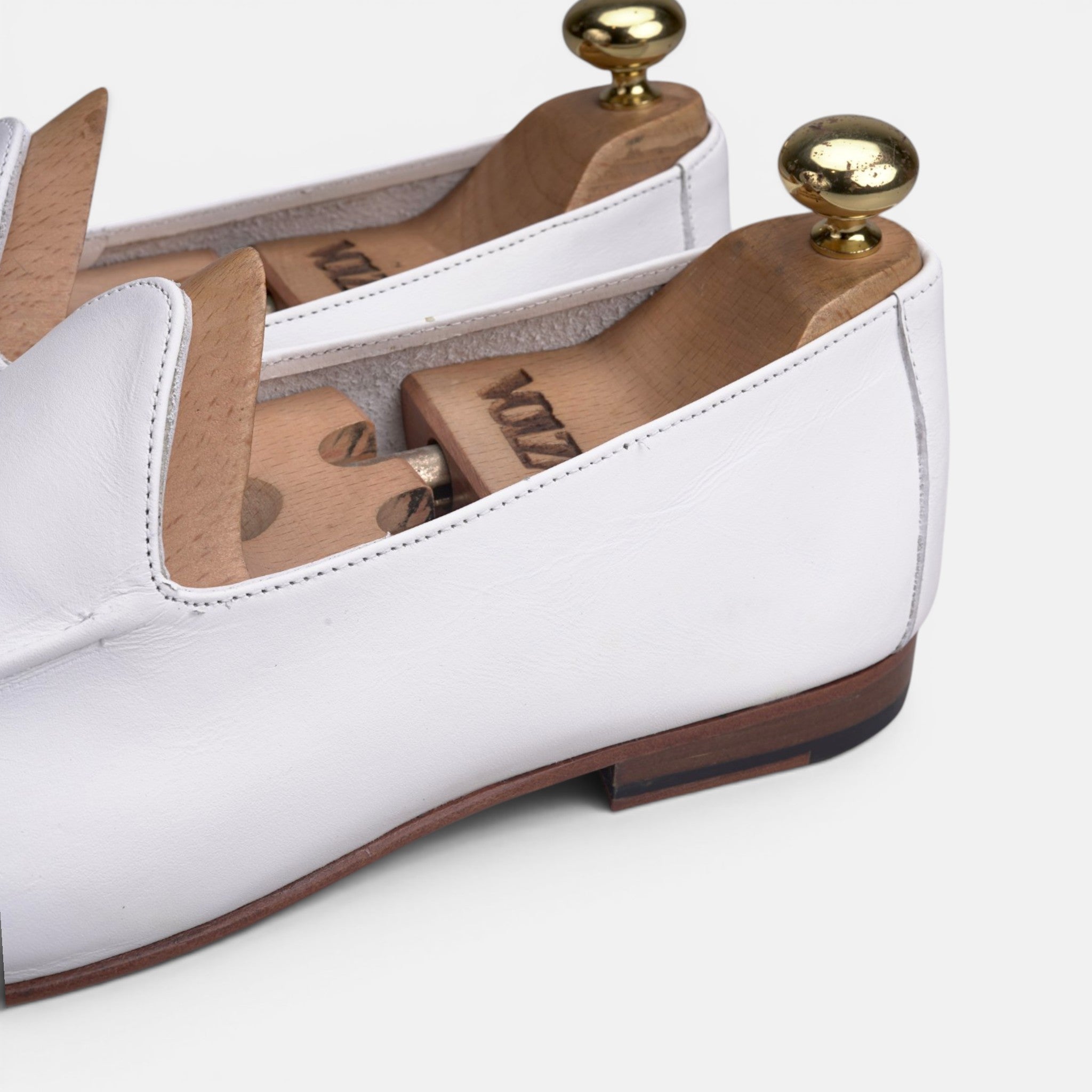 Volzak 5609 mocassin en cuir Blanc