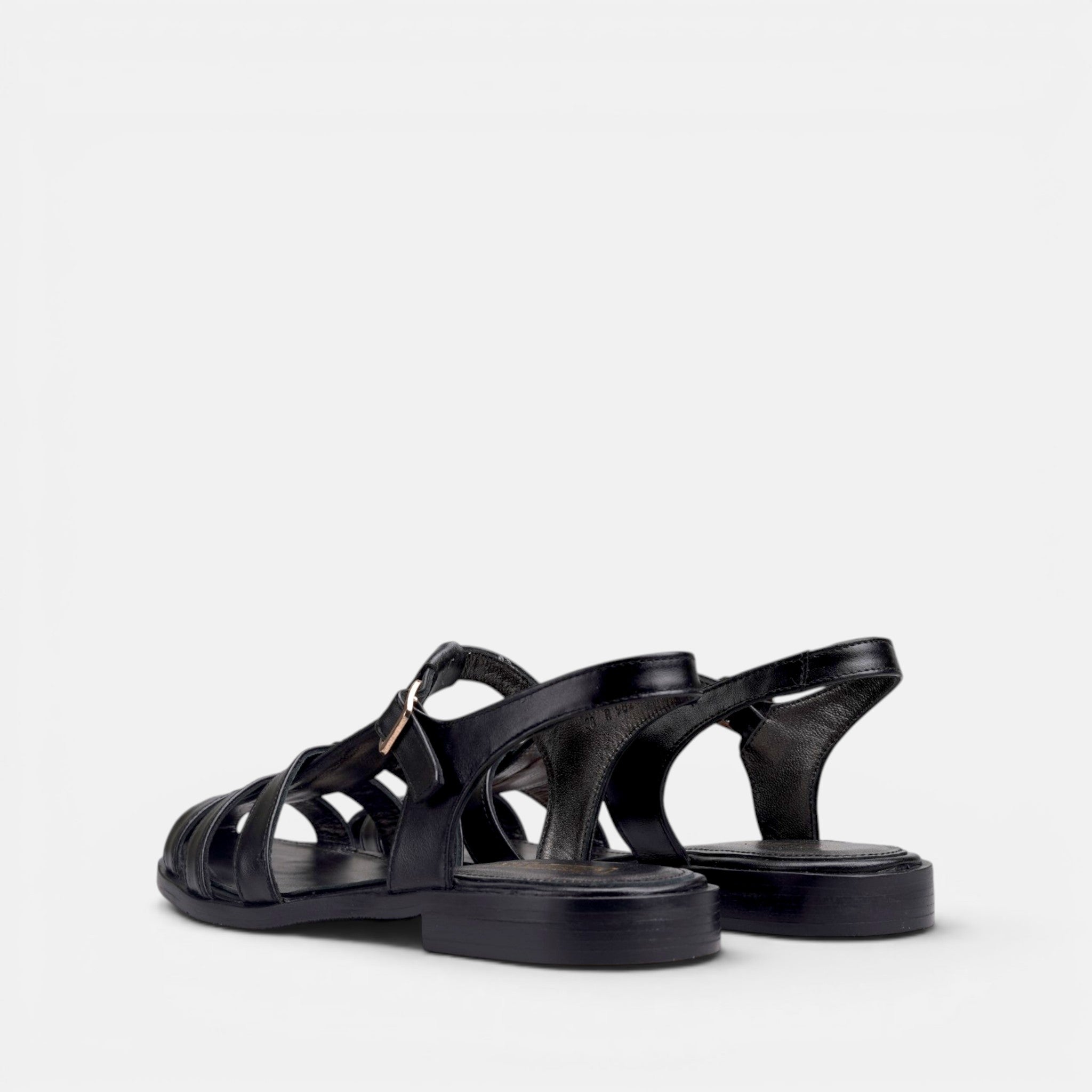 Volzak 982 Sandale en cuir Noir