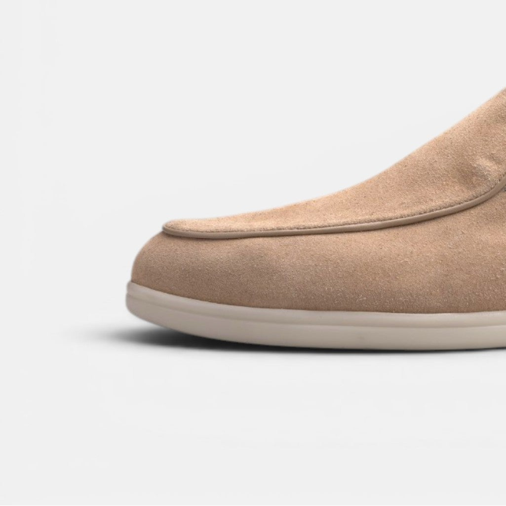 Volzak 5607 Mocassin en daim Beige clair