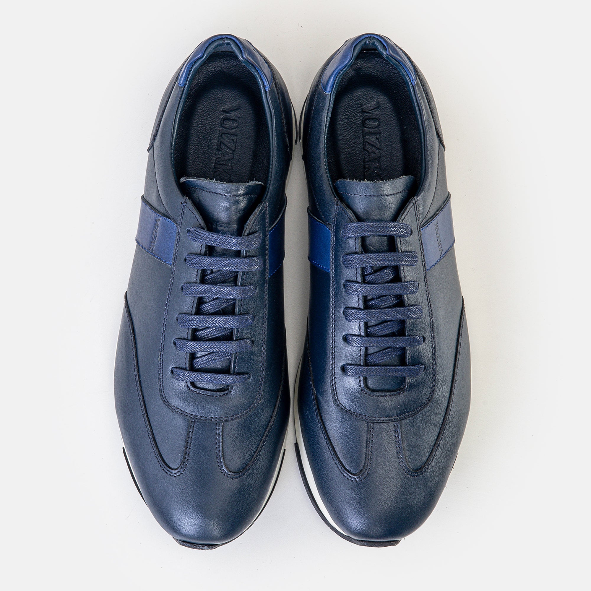 Volzak 6048 Leather sneaker Blue