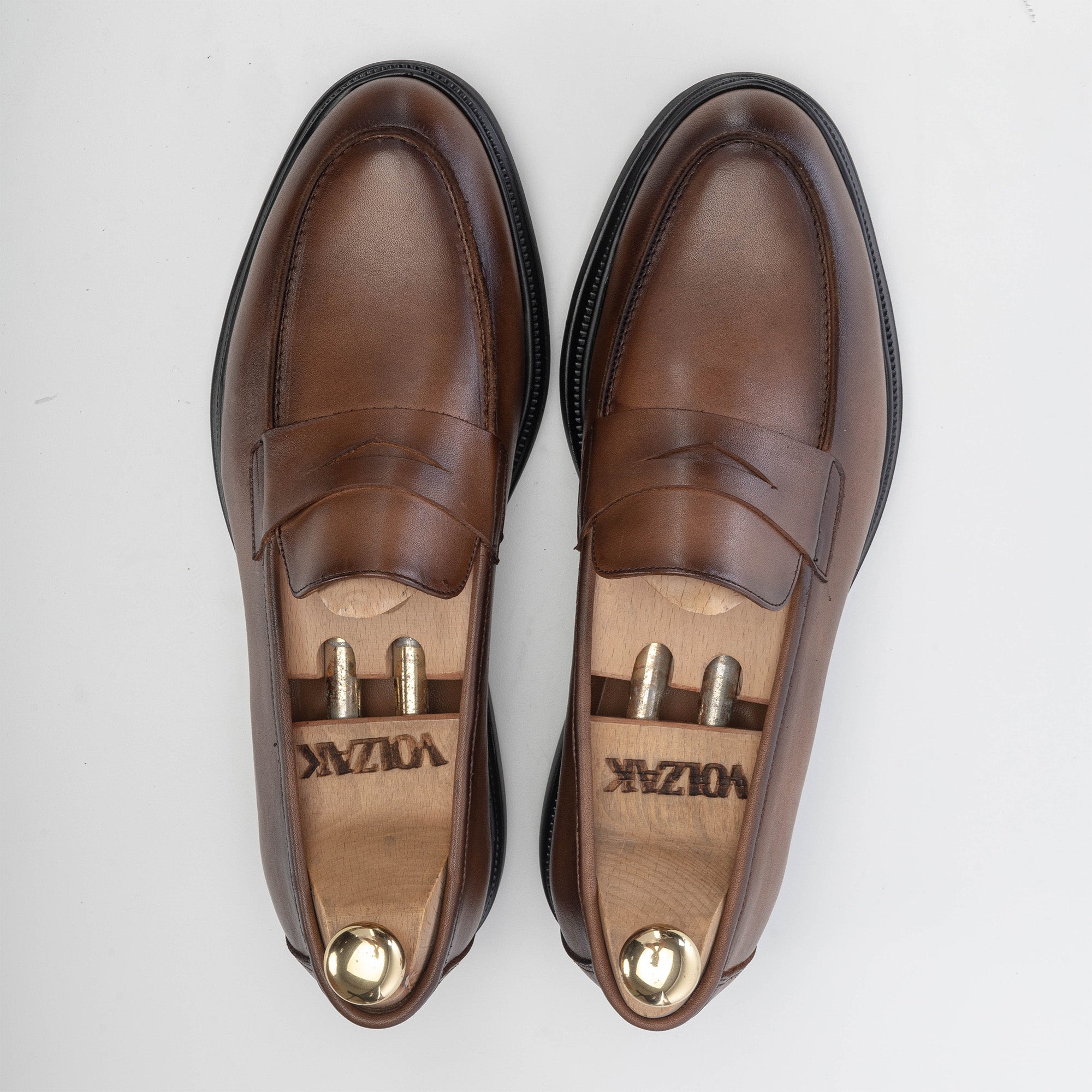 Volzak 5229 vintage brown leather shoe