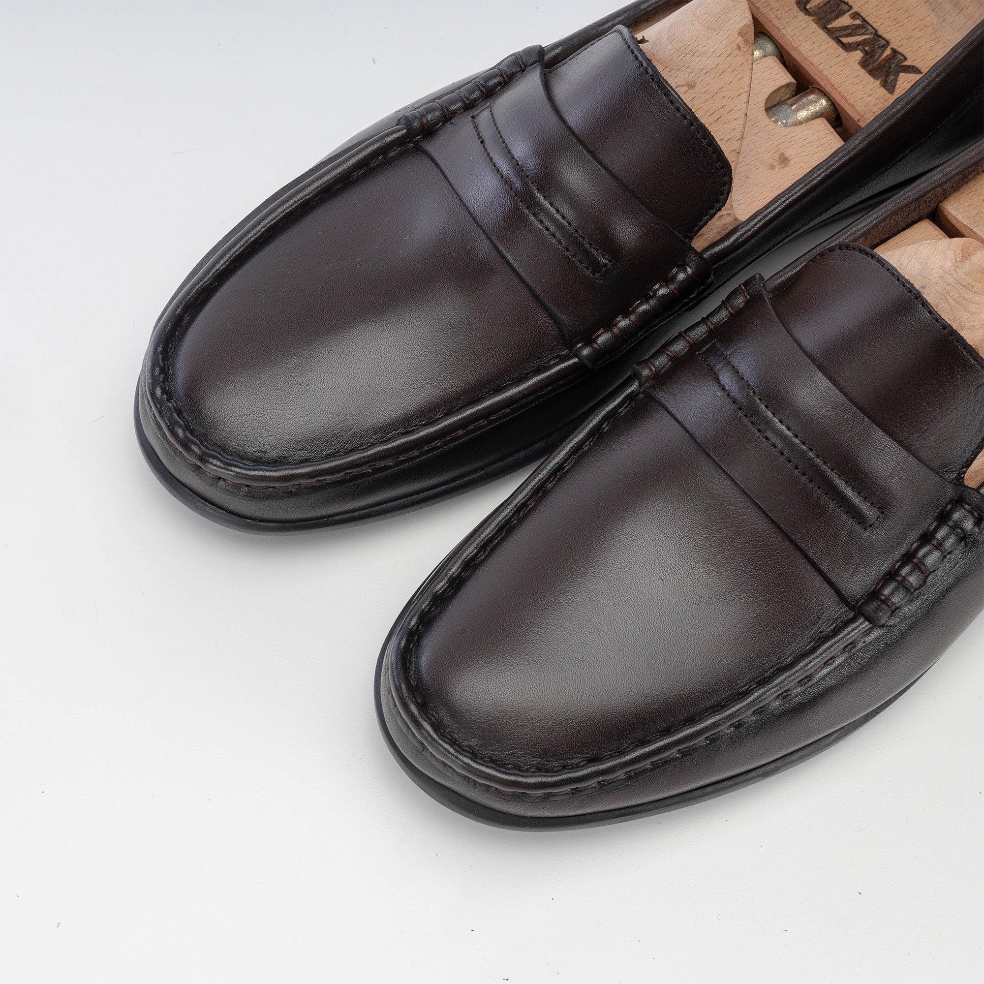 Volzak 6309 Mocassin en cuir marron