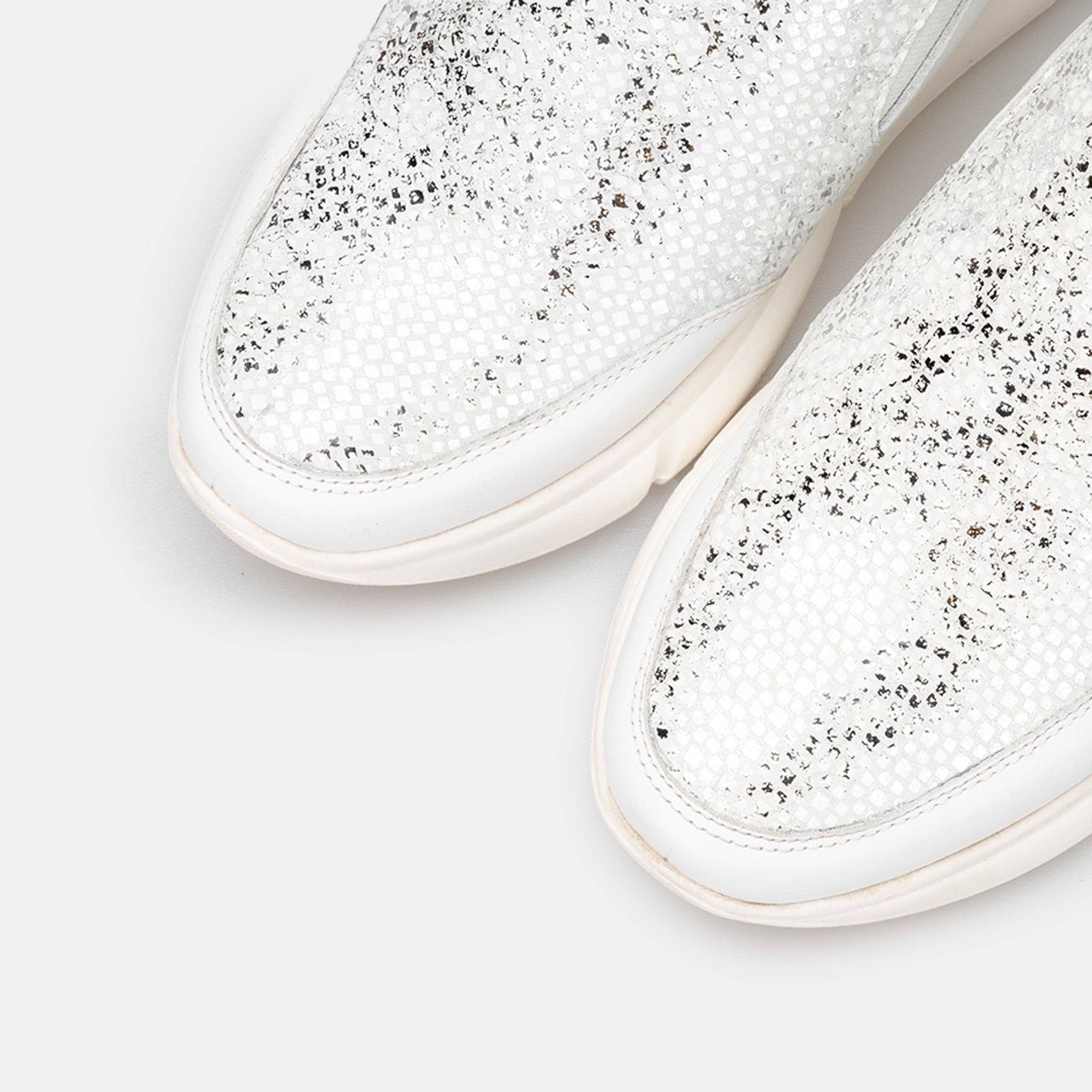 Volzak 190 Mule en cuir Blanc
