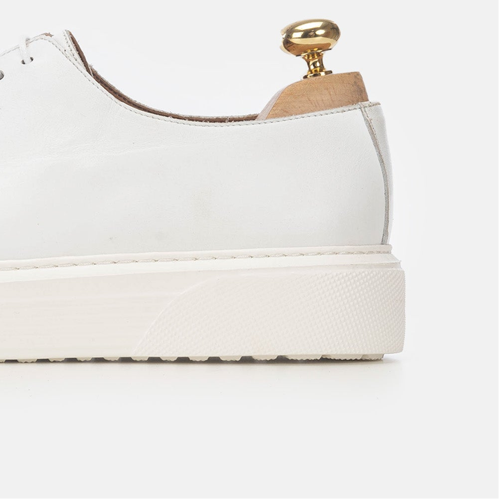 Volzak 5233 White Leather Sneakers