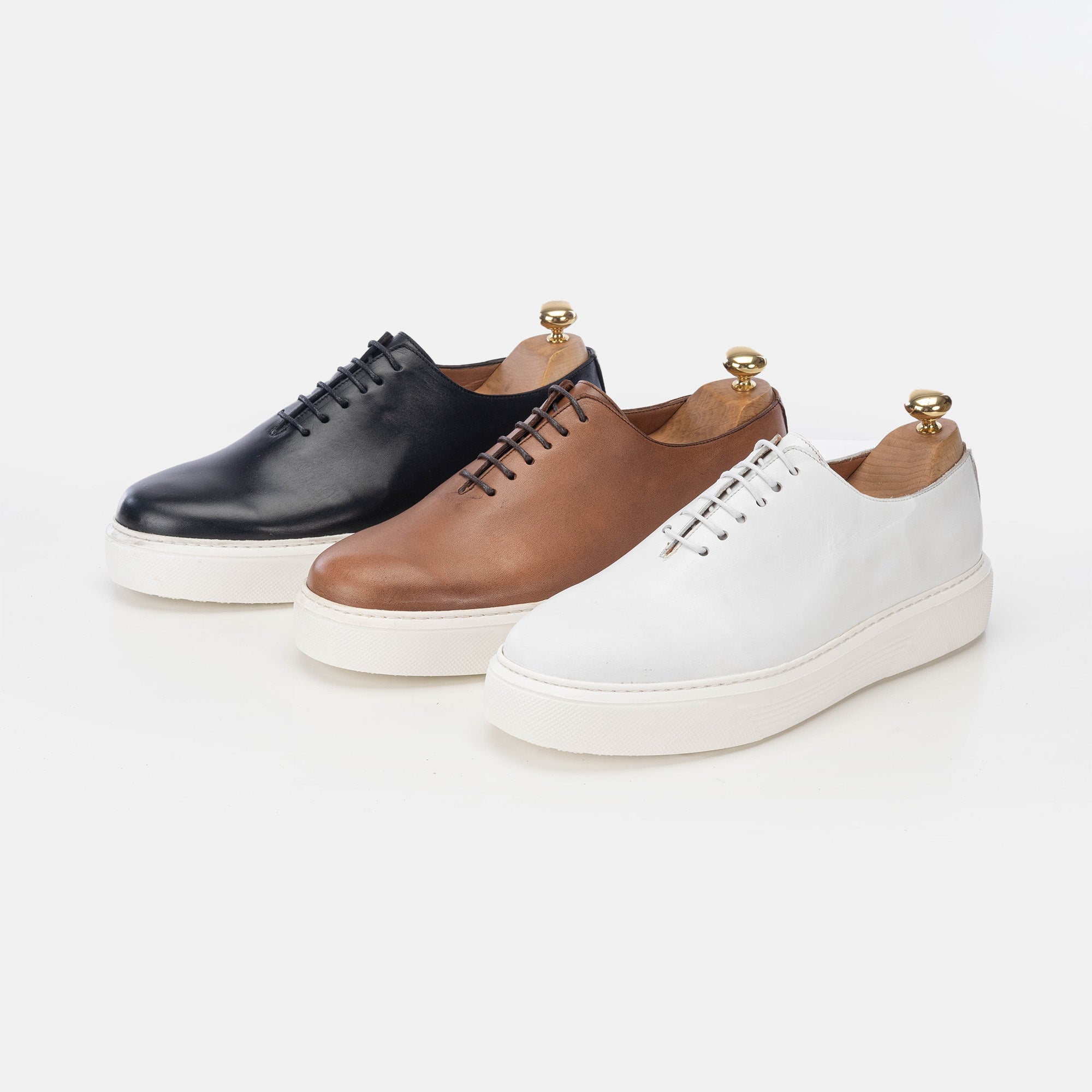 Volzak 5233 Vintage Brown Leather Sneakers