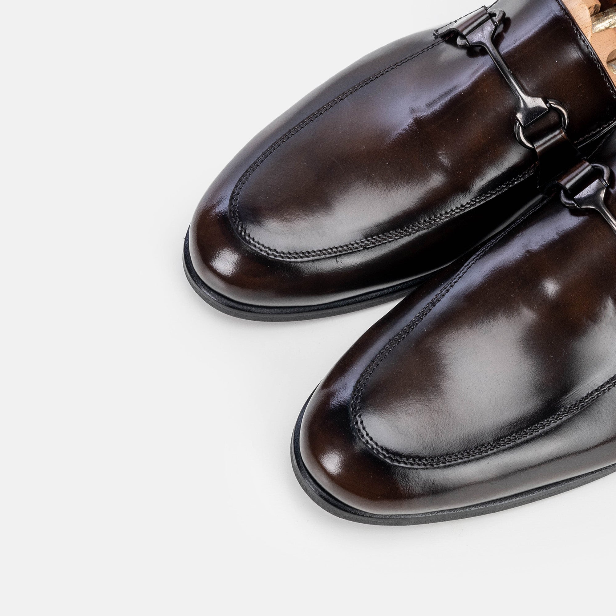 Volzak 5335 chaussure en cuir Démasquable Marron vintage