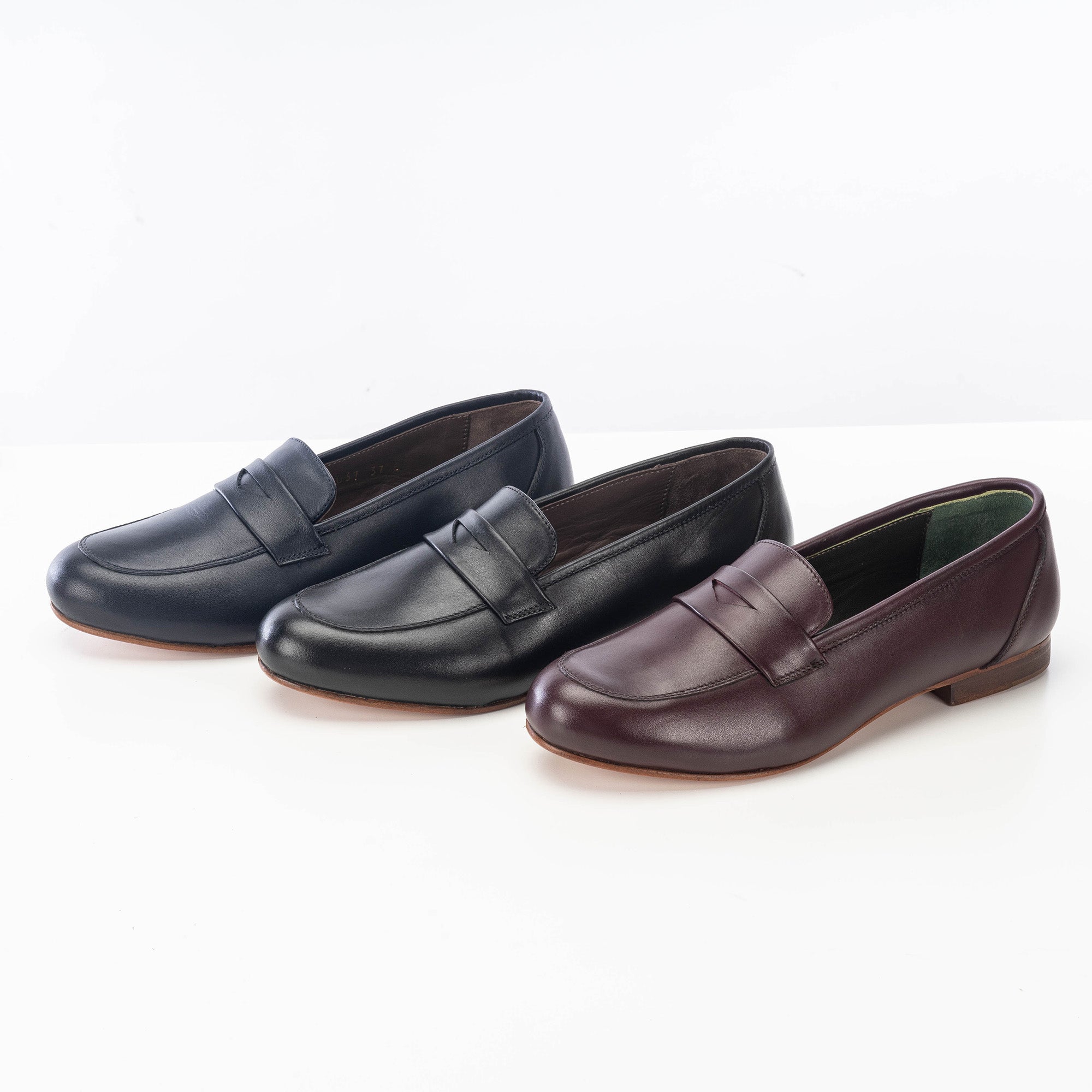 Volzak 3037 Chaussure en cuir Bleu