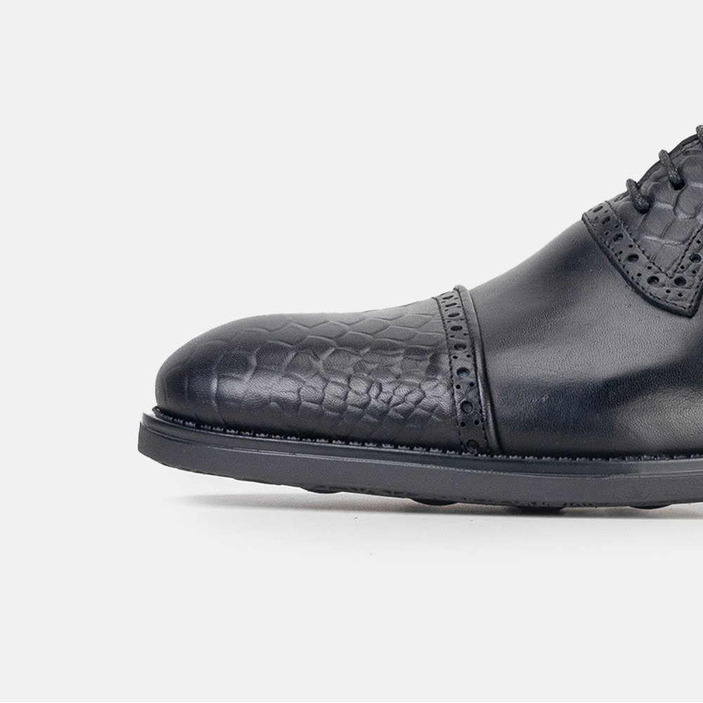 Volzak 5309 leather shoe Black