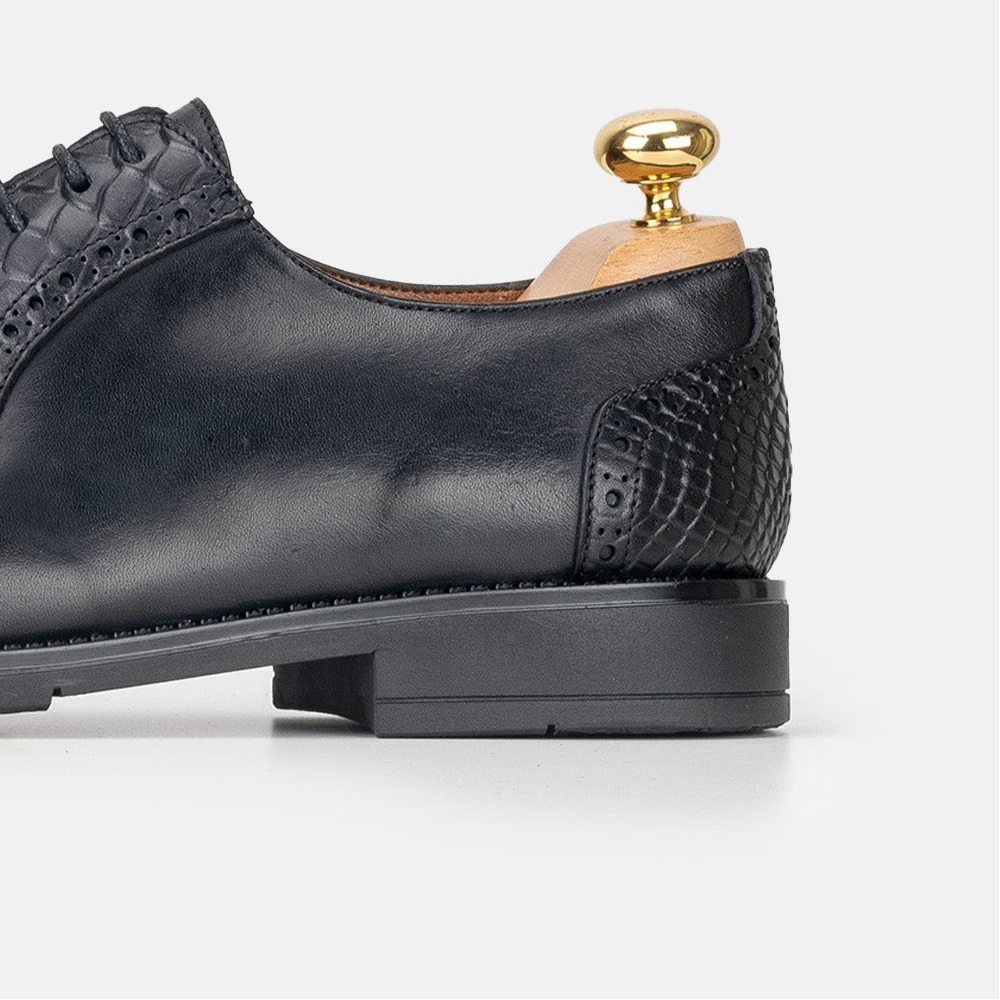Volzak 5309 leather shoe Black