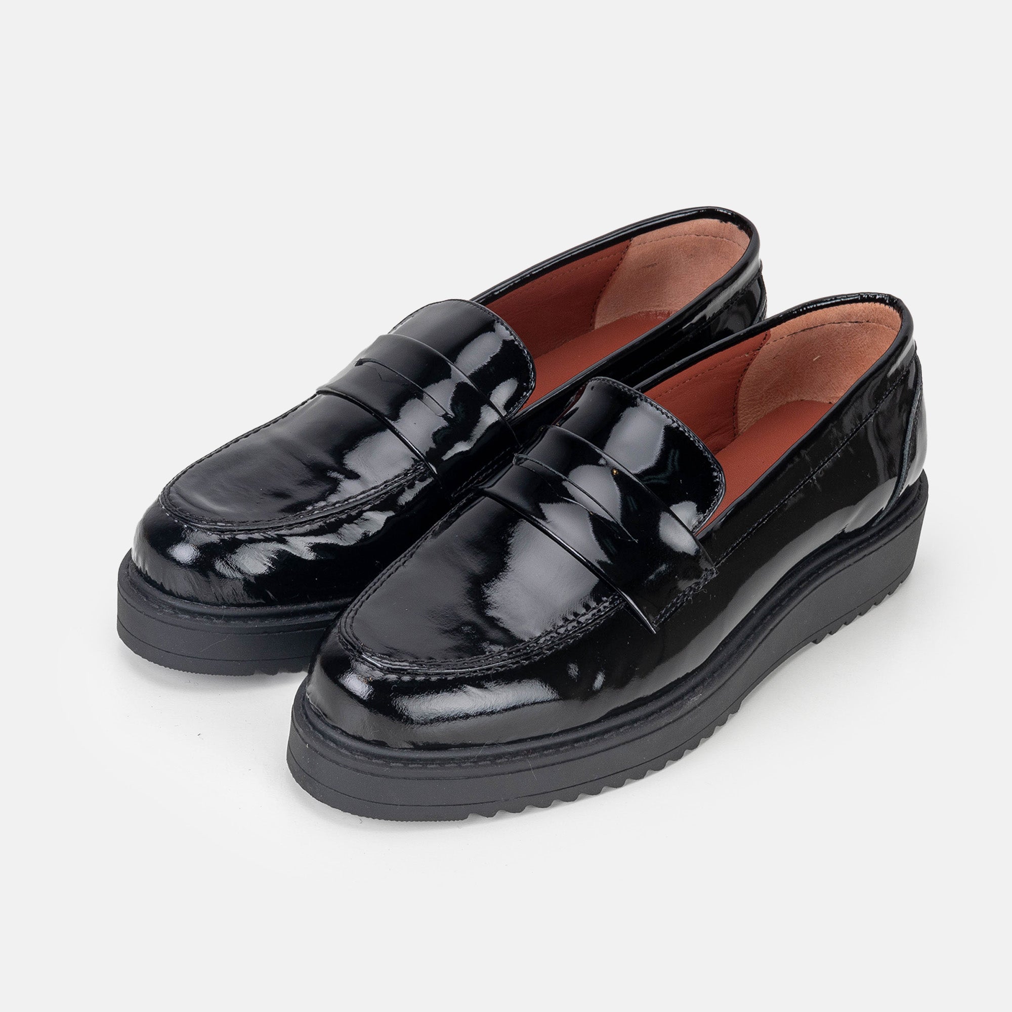 Volzak 0727 Chaussure en cuir Noir Vernis