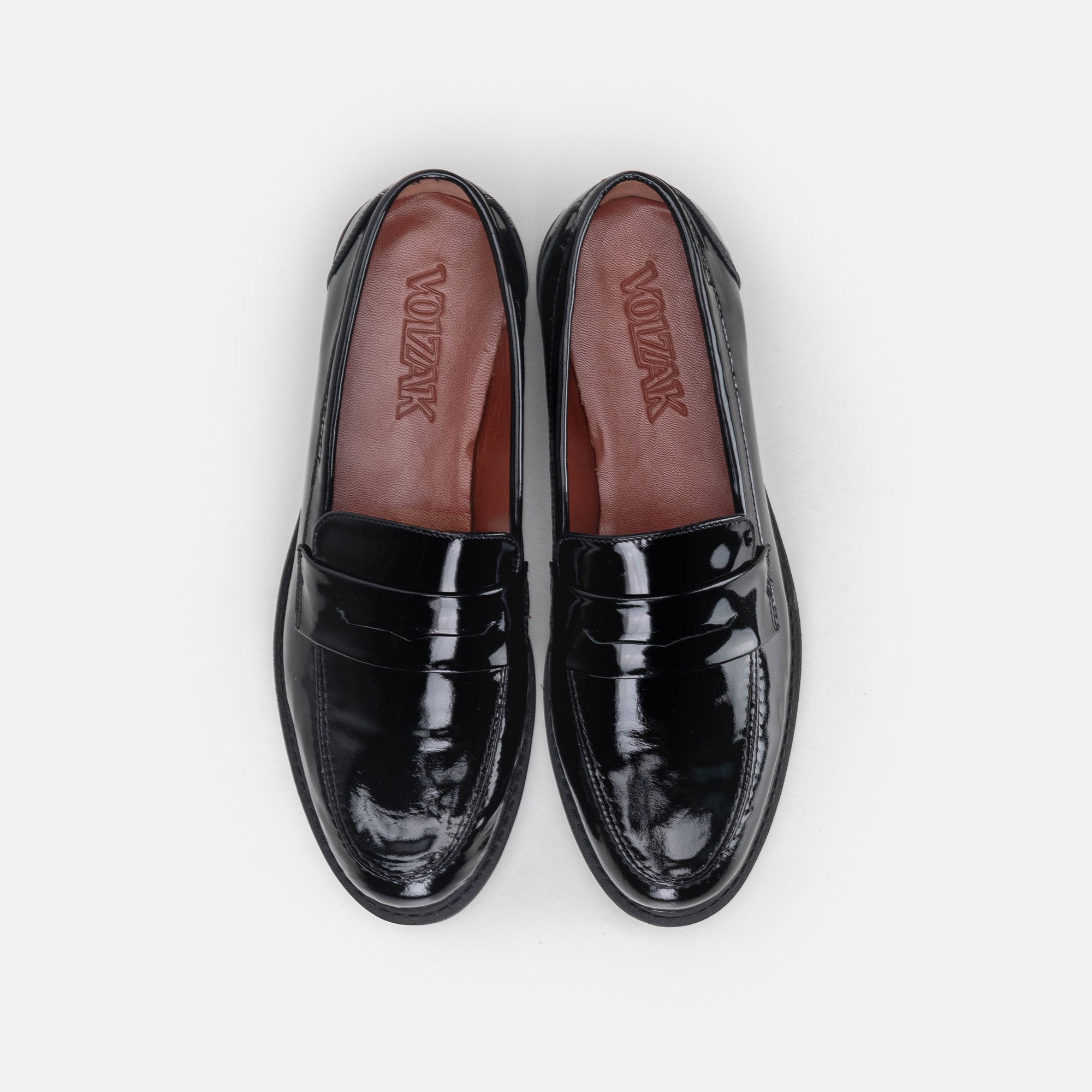 Volzak 0727 Chaussure en cuir Noir Vernis