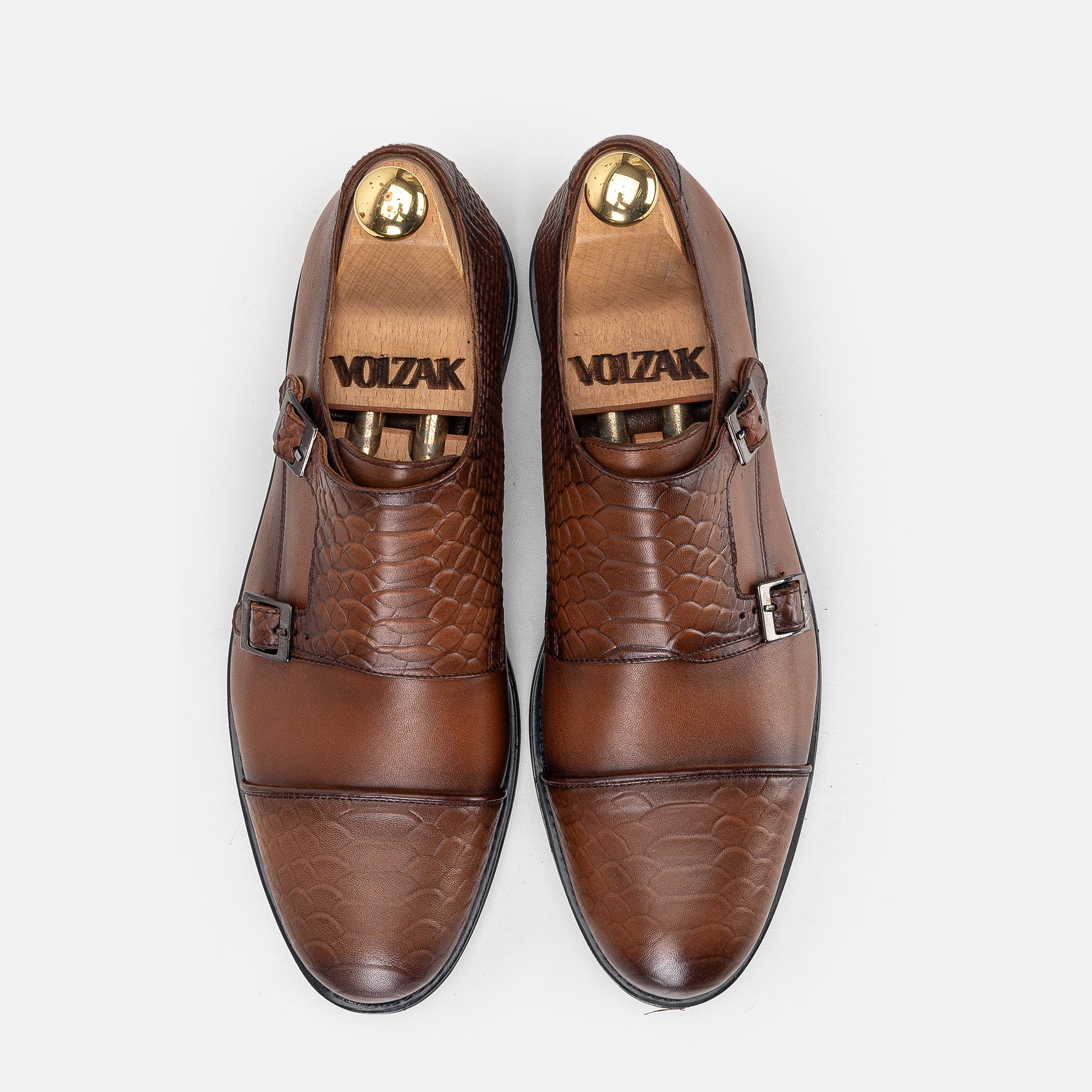 Volzak 5314 chaussure en cuir Marron Vintage