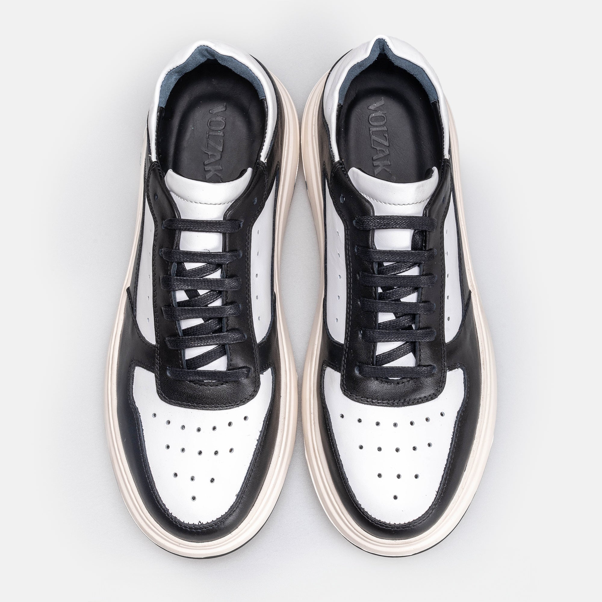Volzak 6095 leather sneaker Black