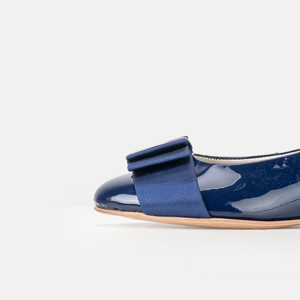 Volzak 077 Blue Patent Leather Ballerina
