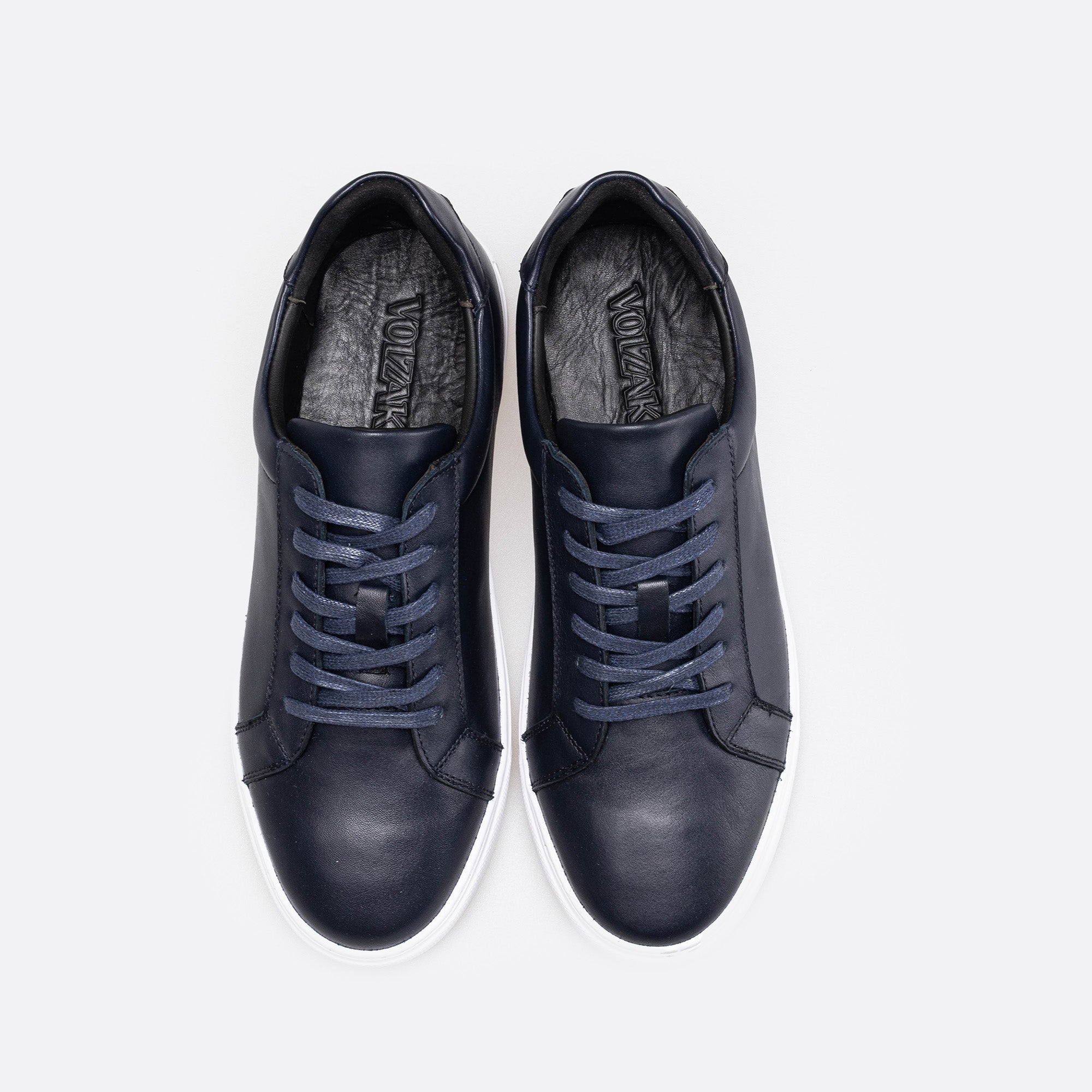 Volzak 3930 Basket en cuir Bleu