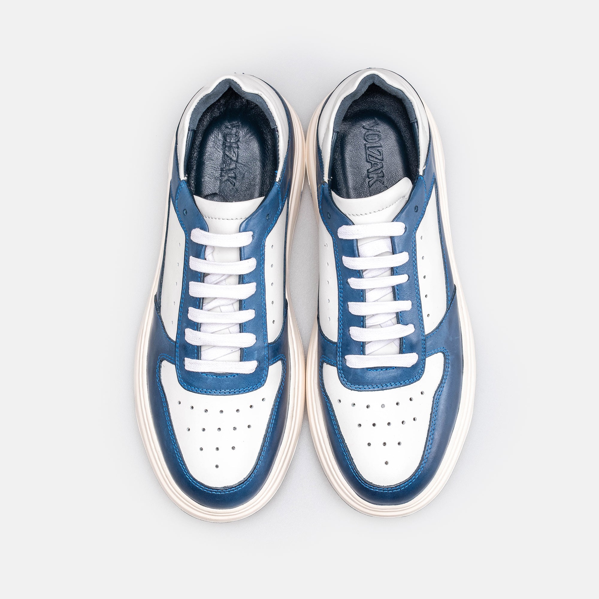 Volzak 6095 leather sneaker Blue