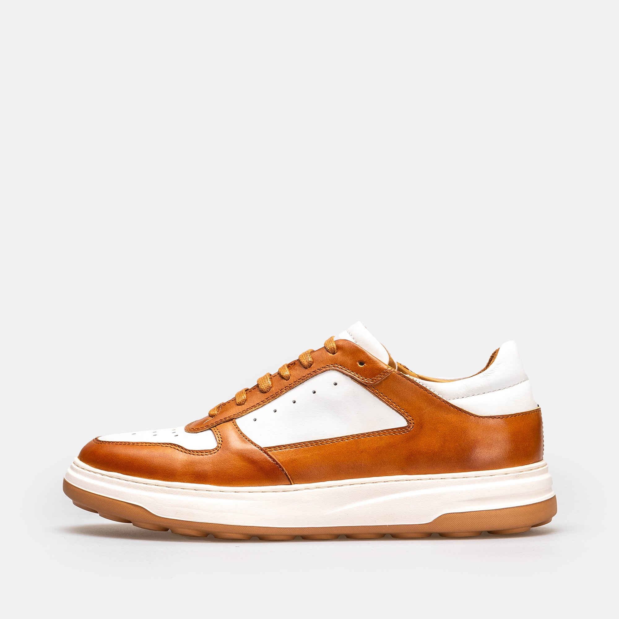 Volzak 6095 basket en cuir Camel