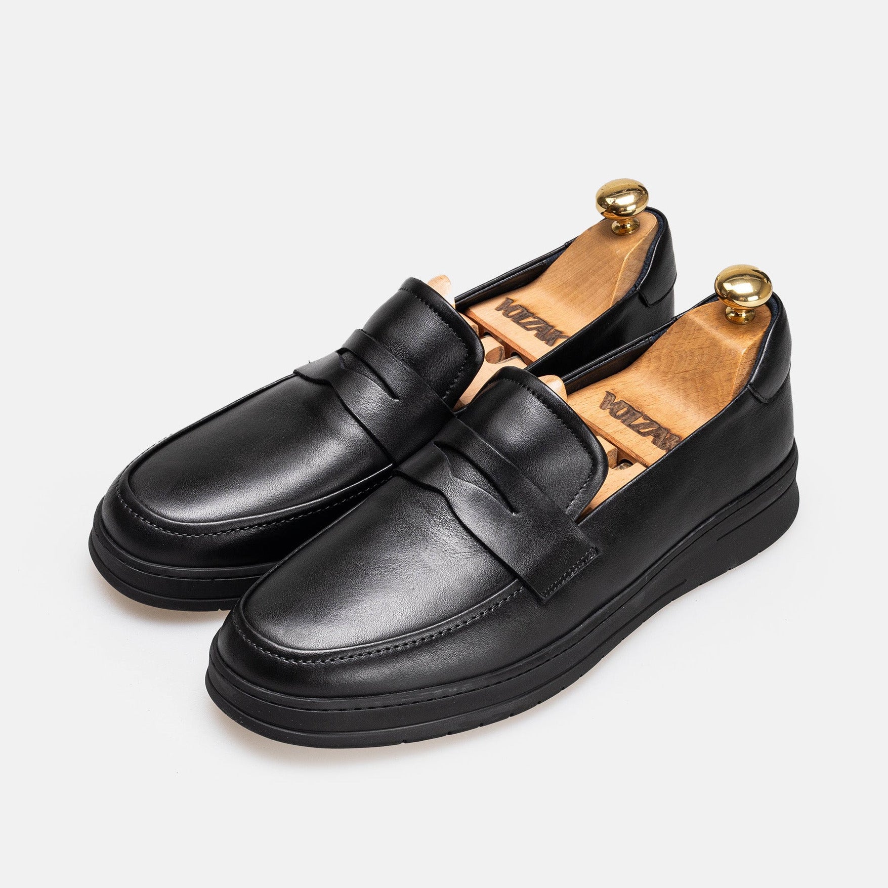 Volzak 3075 leather shoe Black