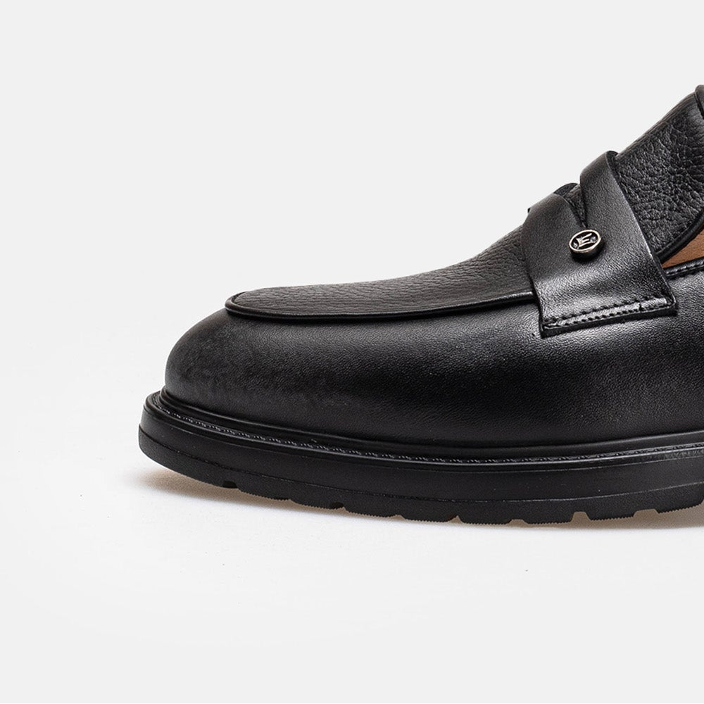 Volzak 2149 leather shoe Black