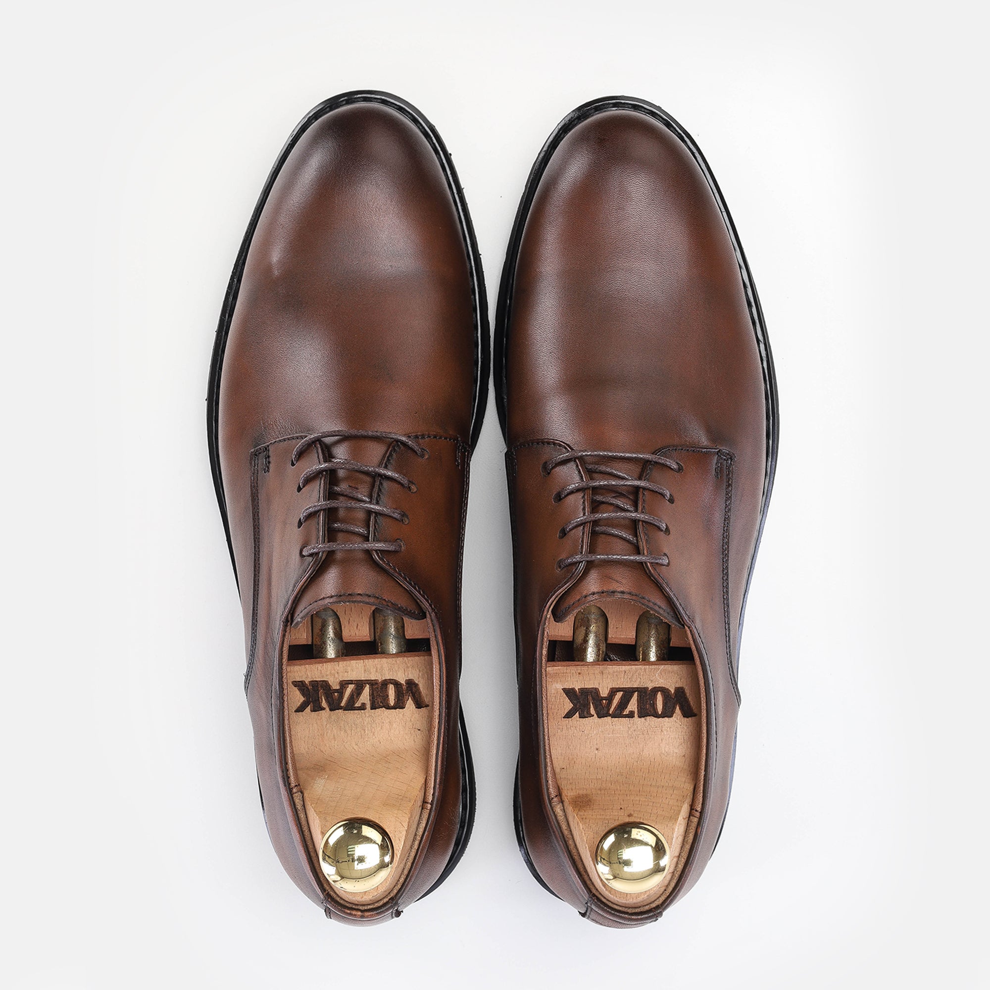 Volzak 5165 vintage brown leather shoe