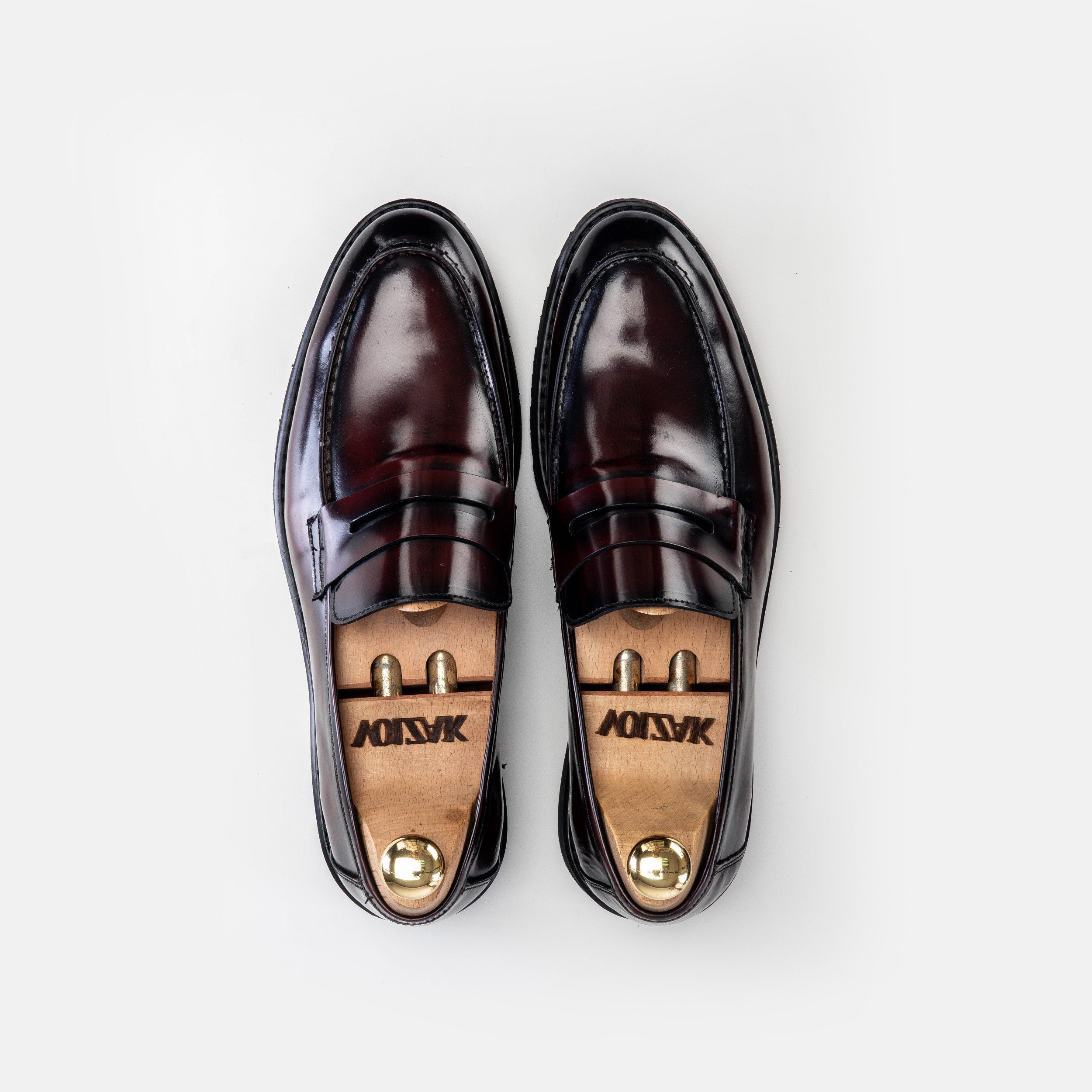 Volzak 5164 Burgundy Demaskable Leather Shoe