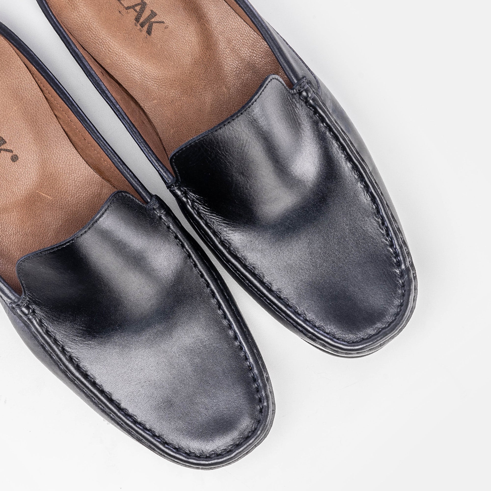 Volzak 5171 Mule en cuir noir