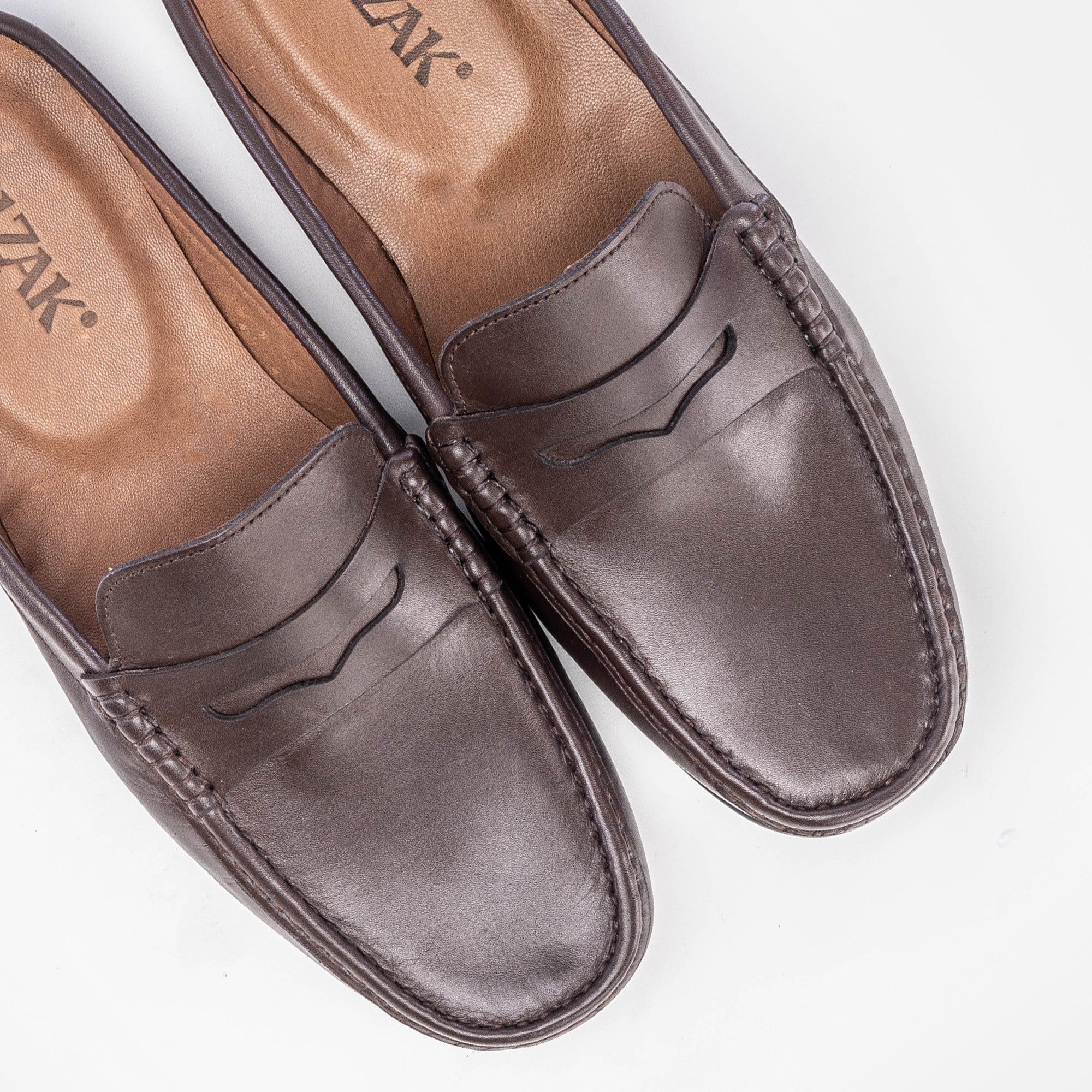 Volzak 5175 Mule en cuir marron