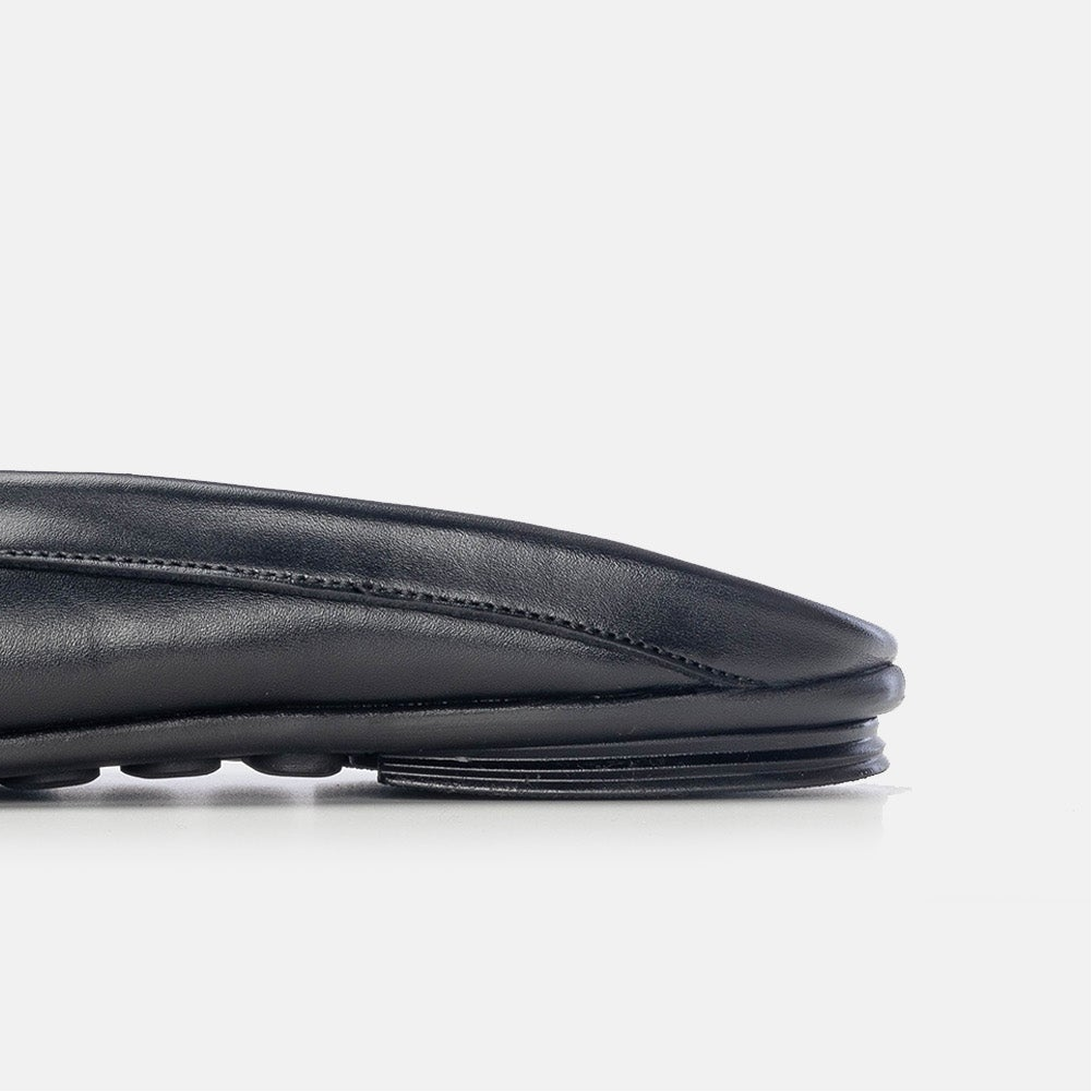 Volzak 5171 Black Leather Mule