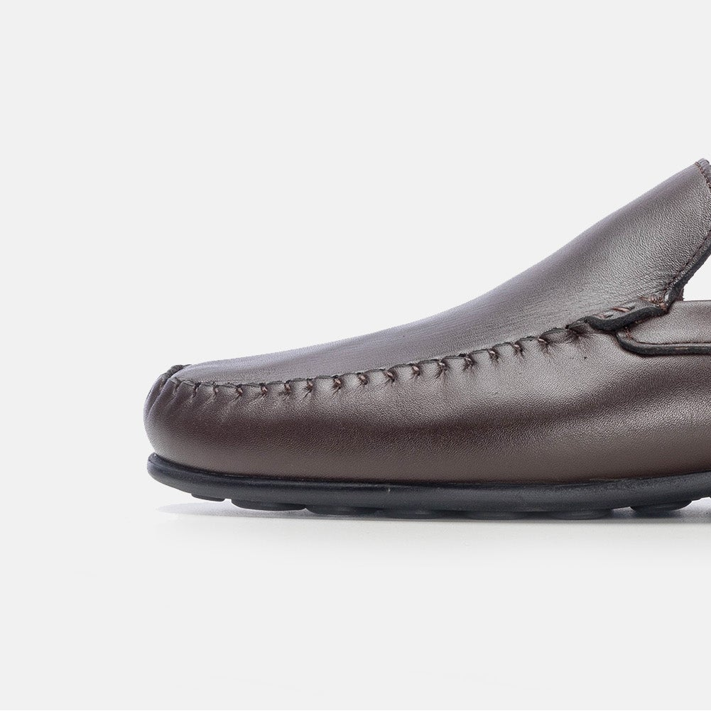 Volzak 5176 Brown Leather Mule