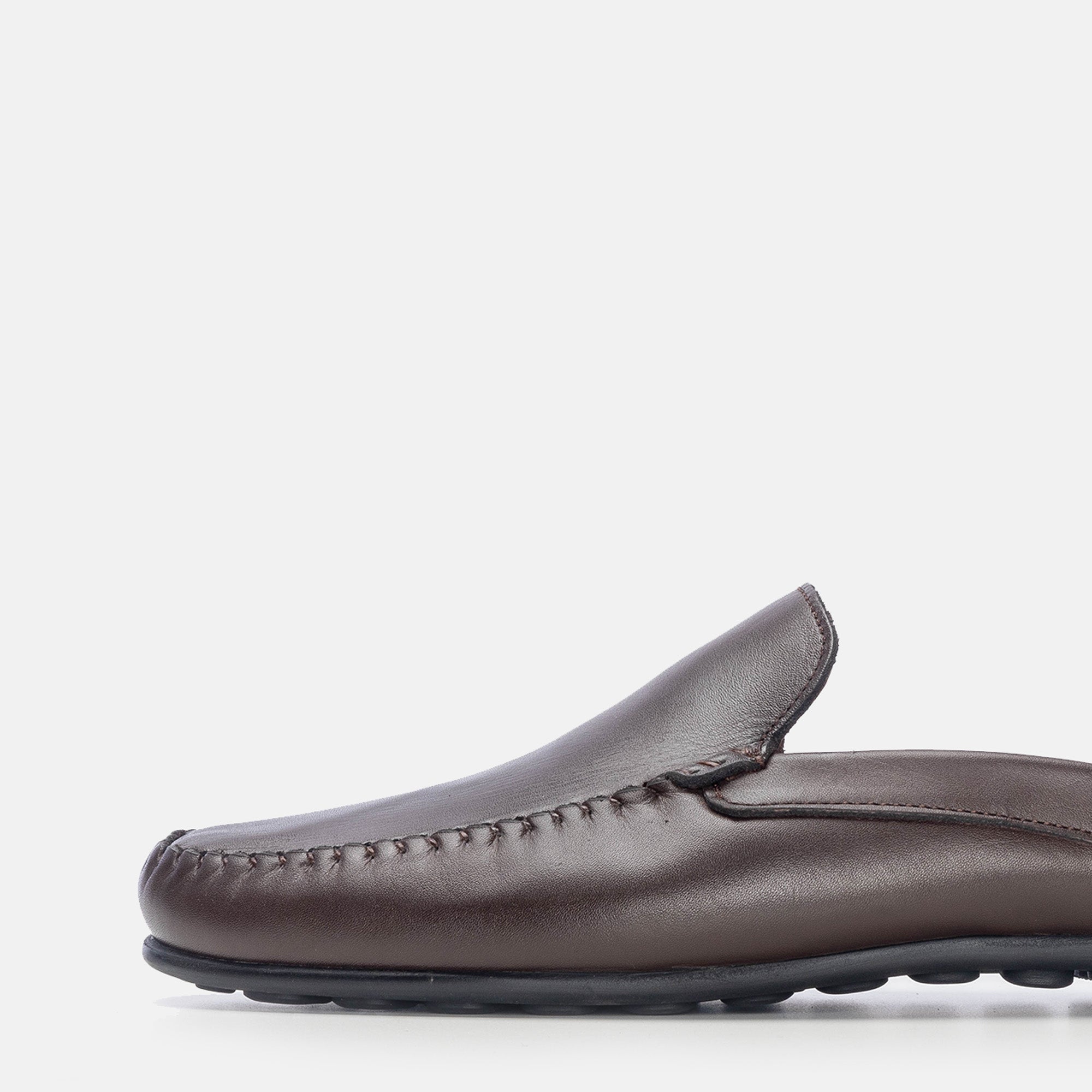 Volzak 5176 Mule en cuir marron