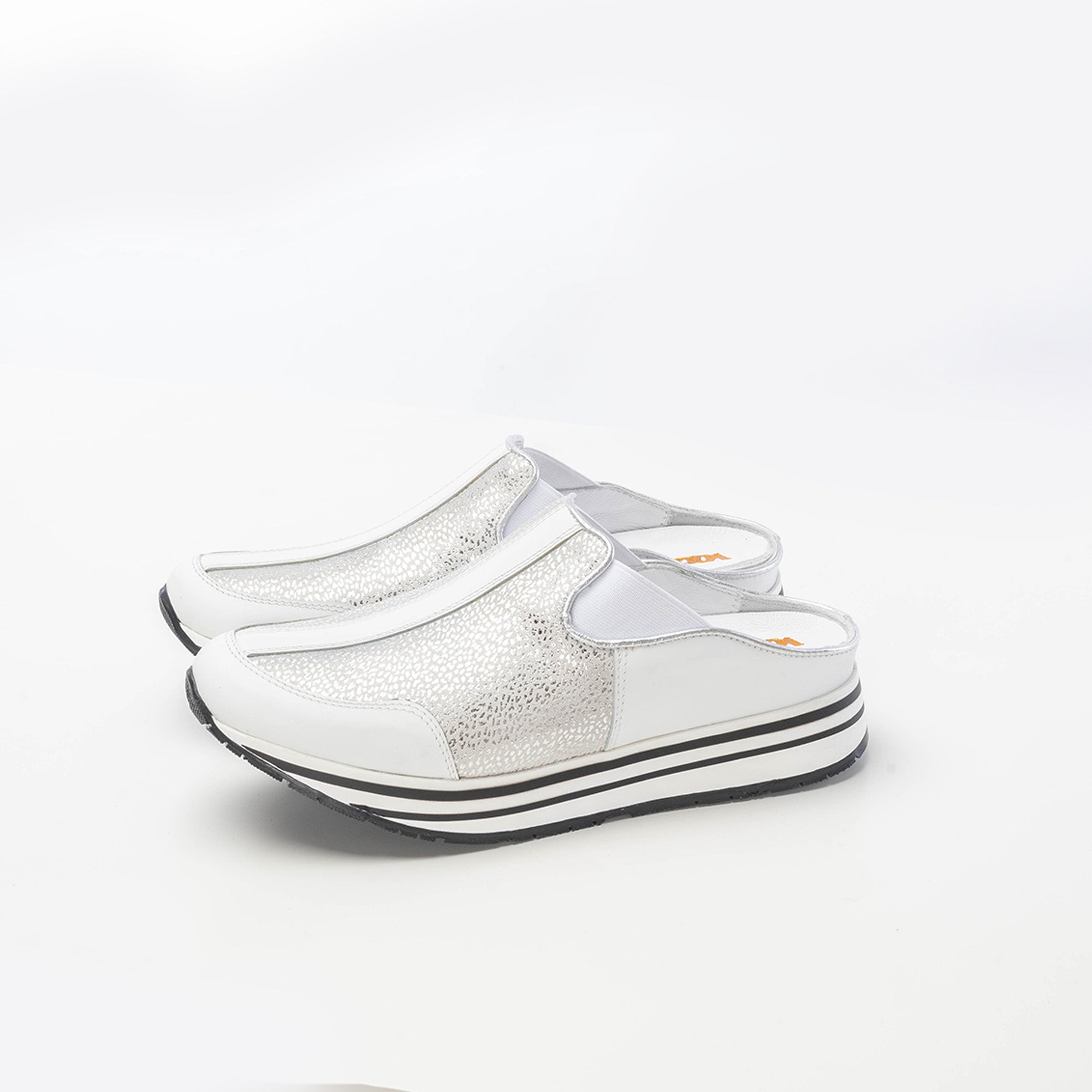Volzak 04 Mule en cuir Blanc