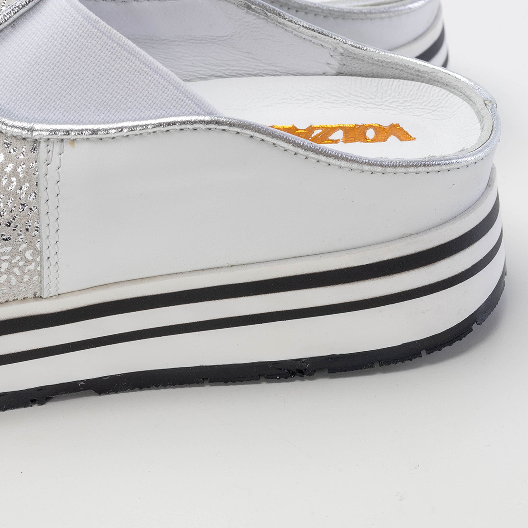 Volzak 04 Mule en cuir Blanc