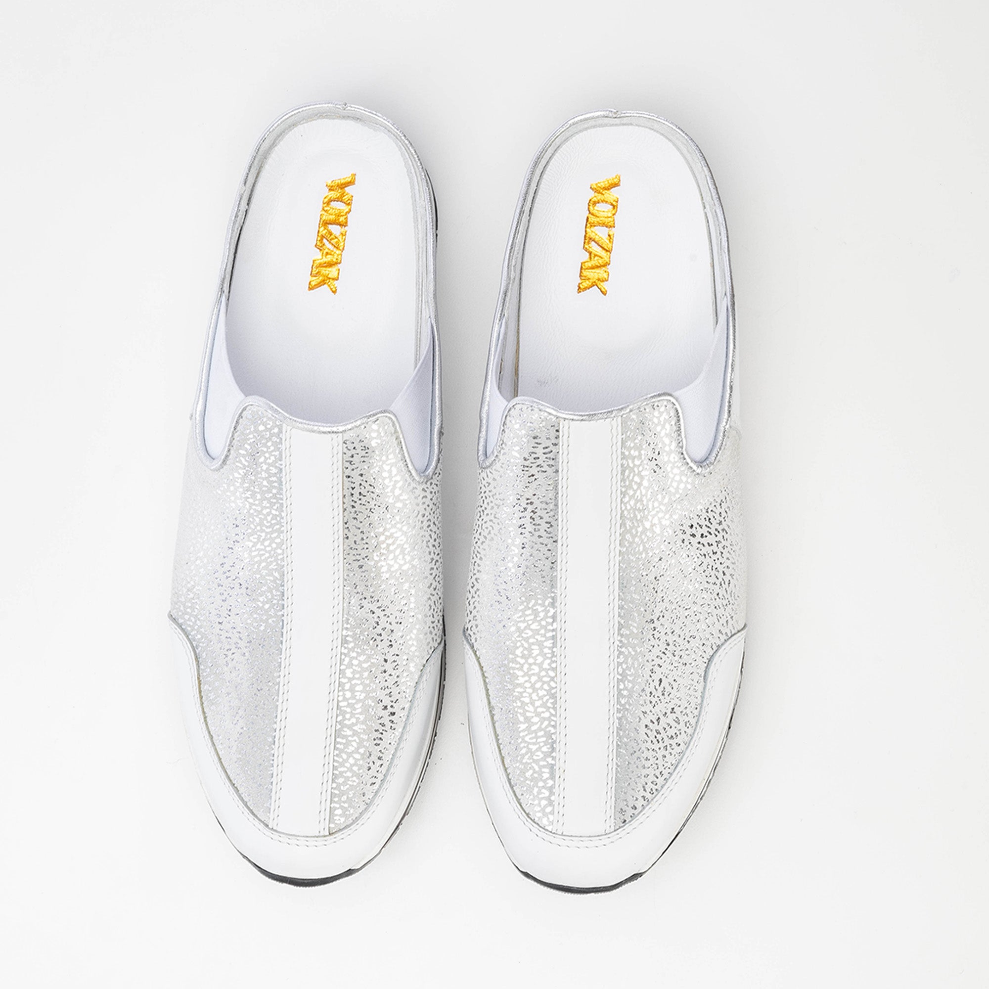 Volzak 04 Mule en cuir Blanc