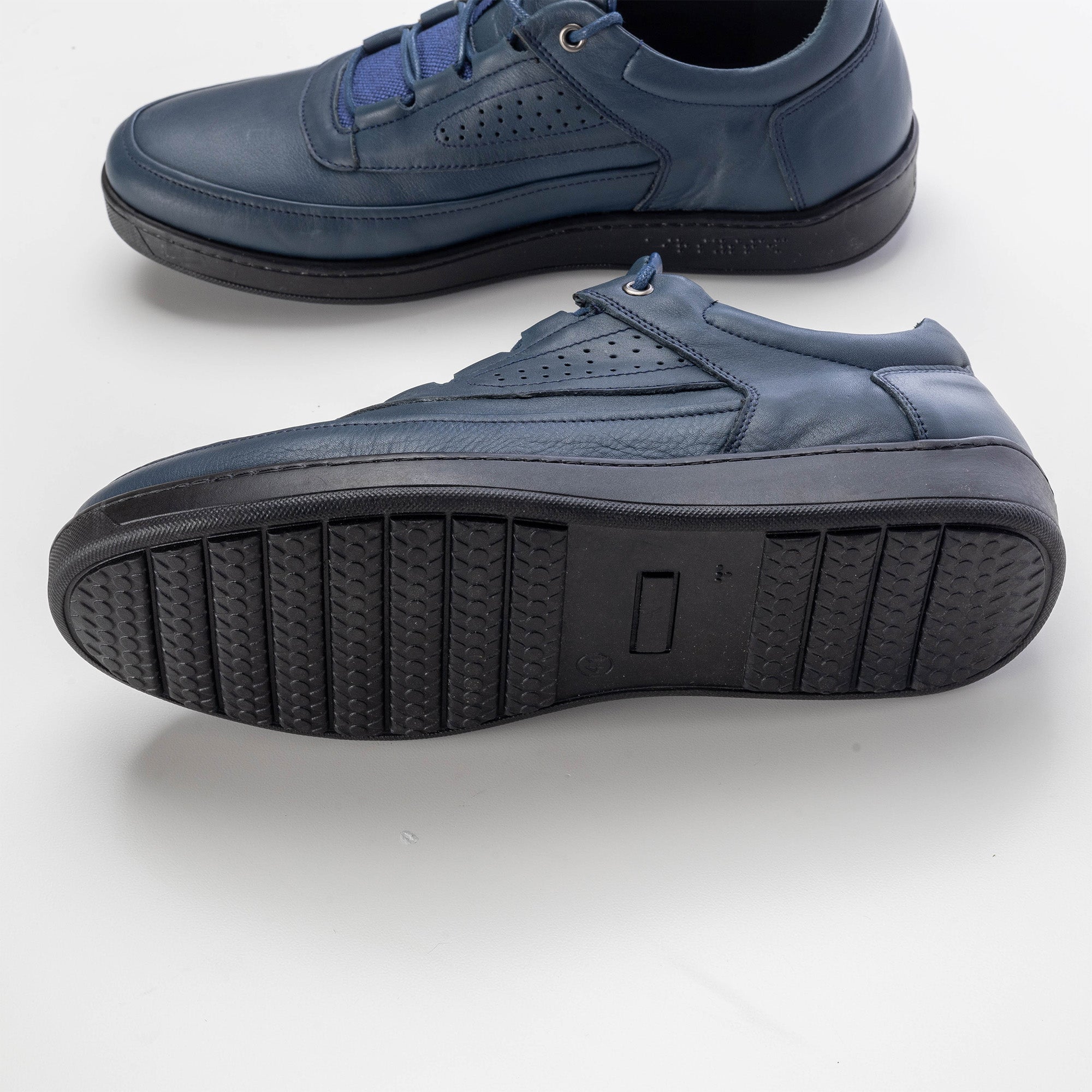 ''''721 chaussure en cuir Bleu