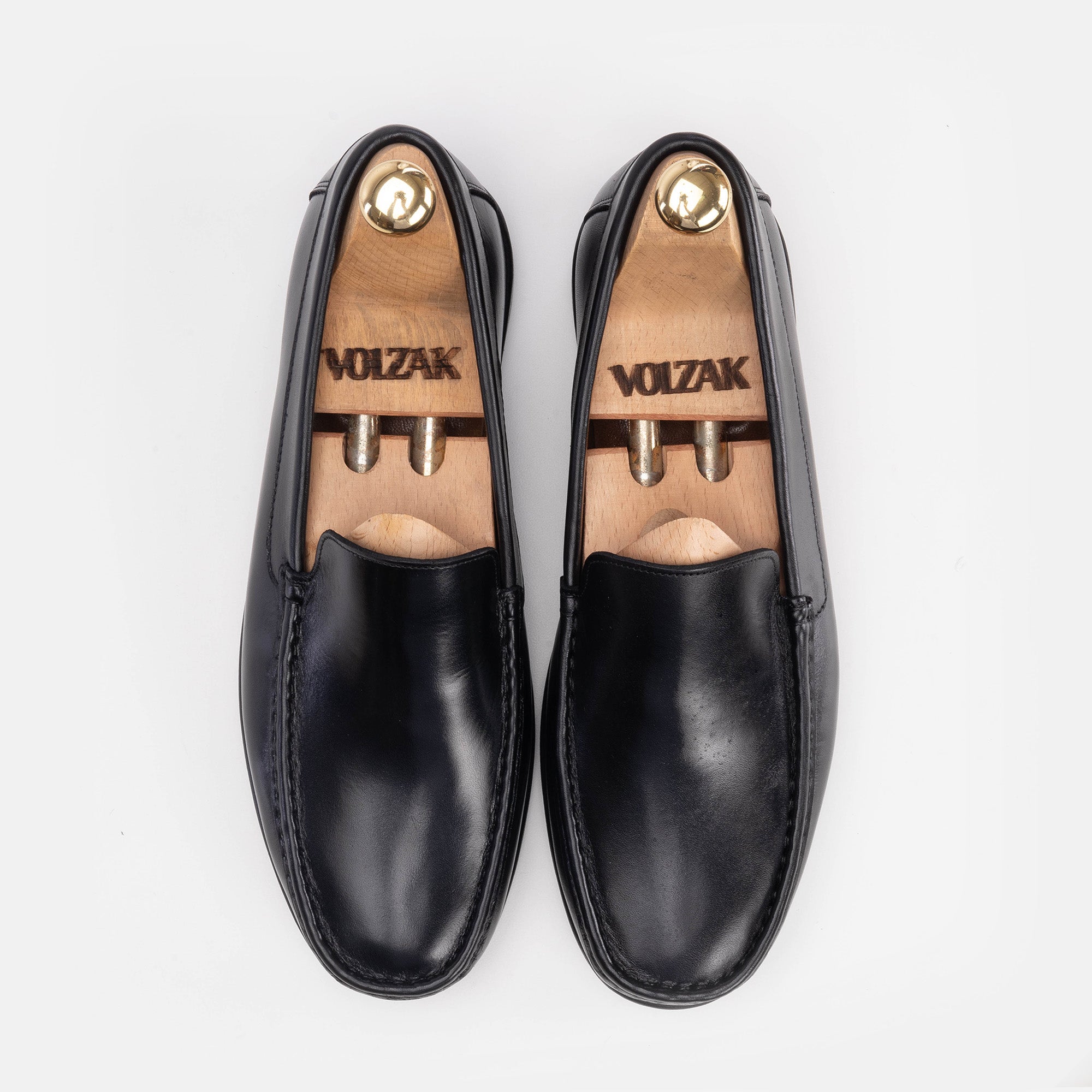 Volzak 5200 Black Leather Moccasin