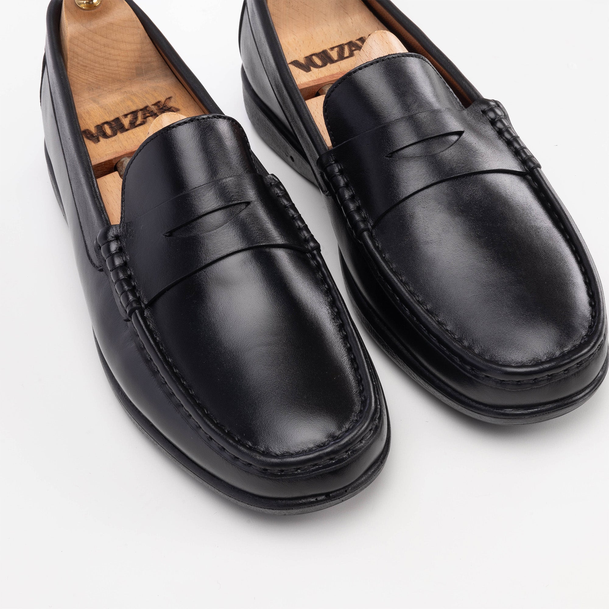 Volzak 5205 Black Leather Moccasin