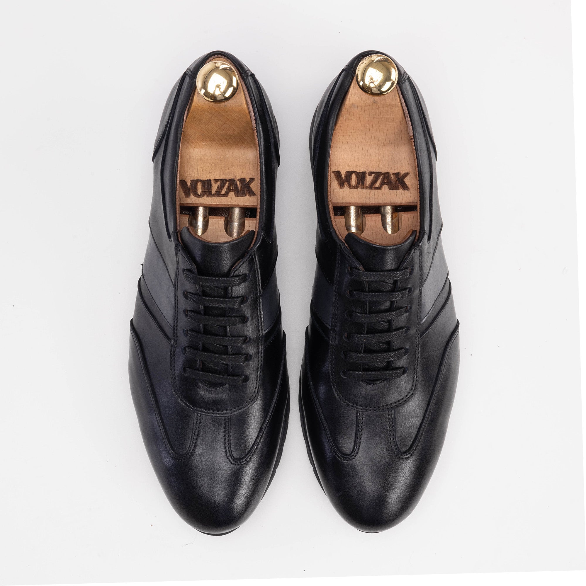 Volzak 5203 basket en cuir noir