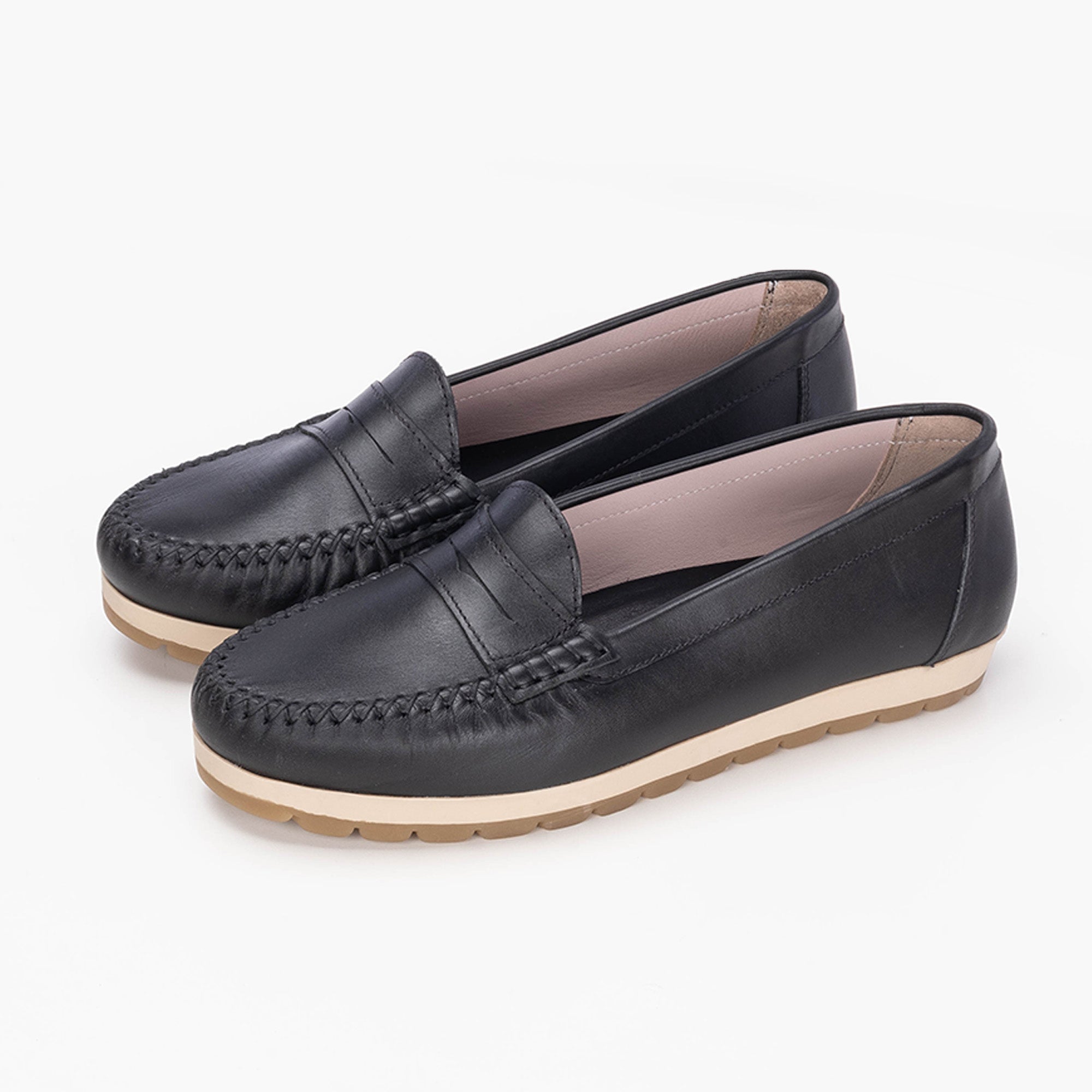 Volzak 890 Mocassin en cuir Noir