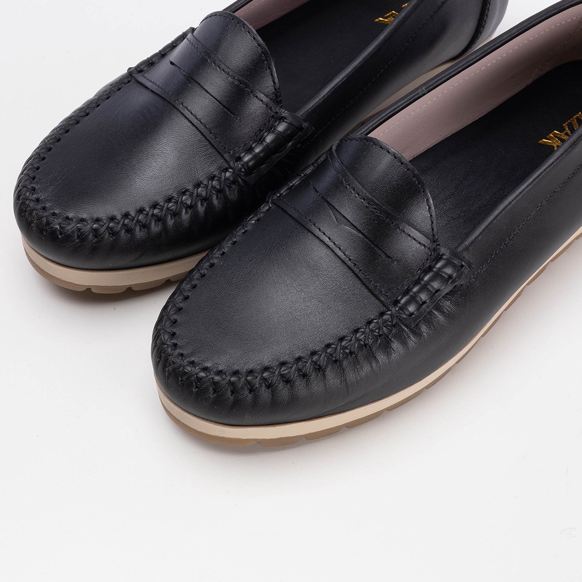 Volzak 890 Mocassin en cuir Noir