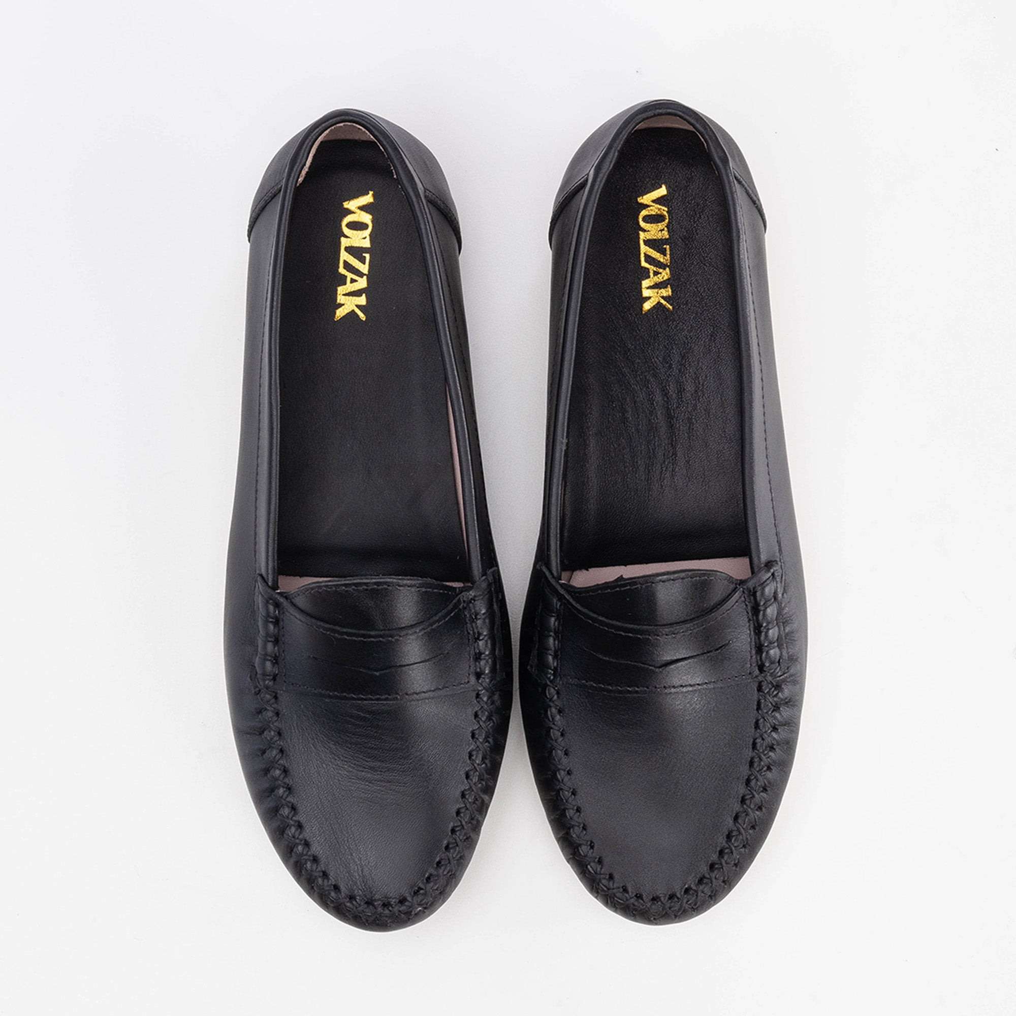 Volzak 890 Mocassin en cuir Noir