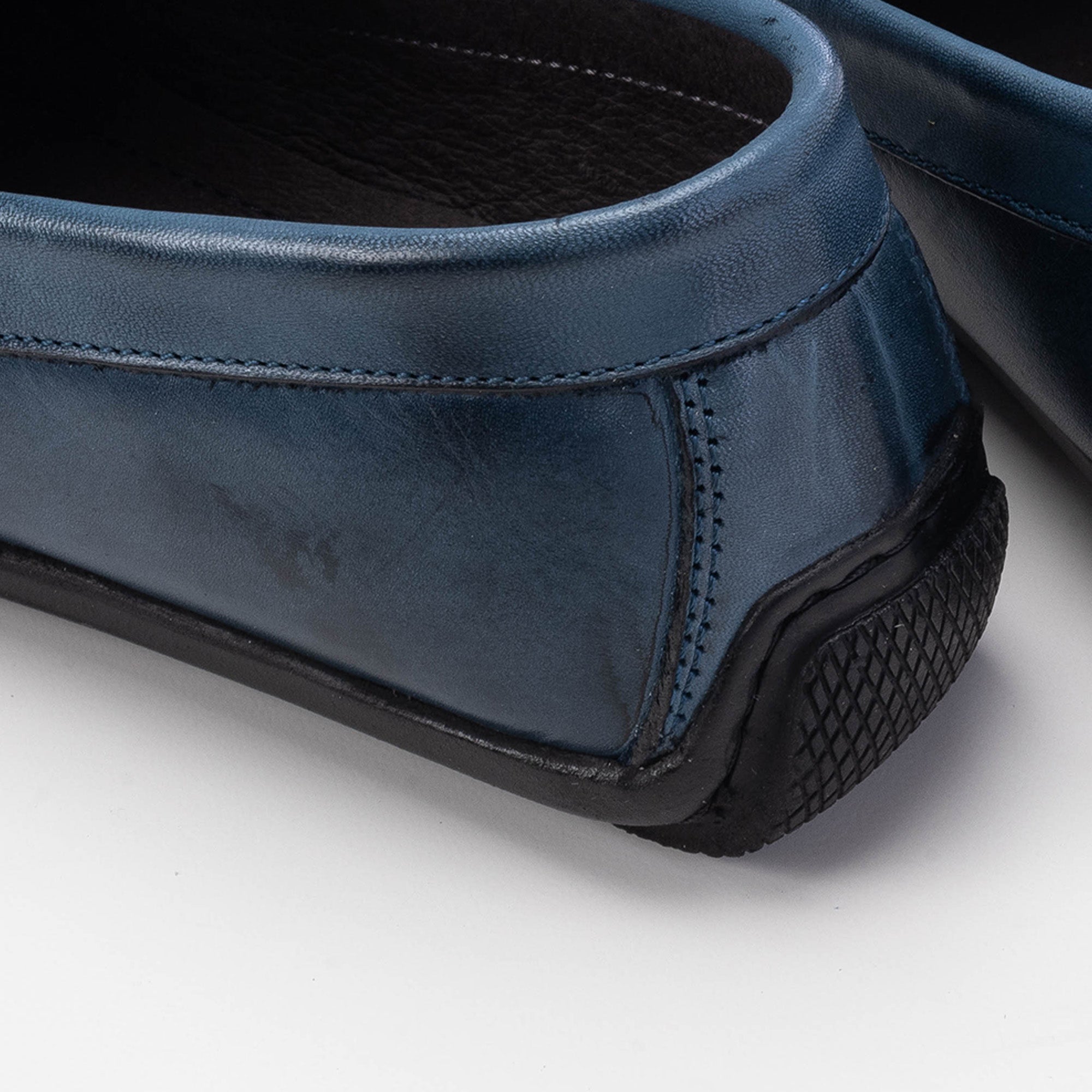 Volzak 01 Mocassin enfant en cuir Bleu claire