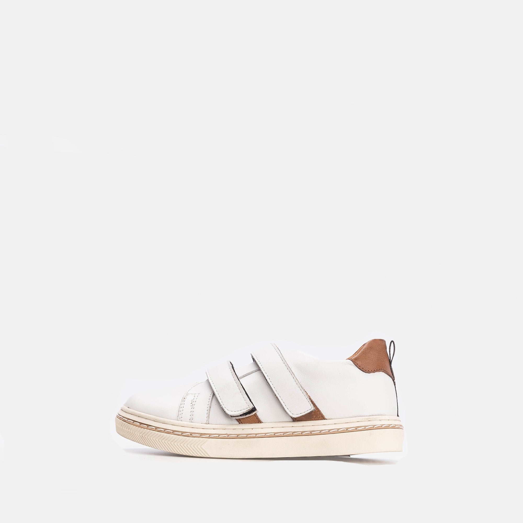 Volzak 017 Chaussure enfant en cuir Blanc