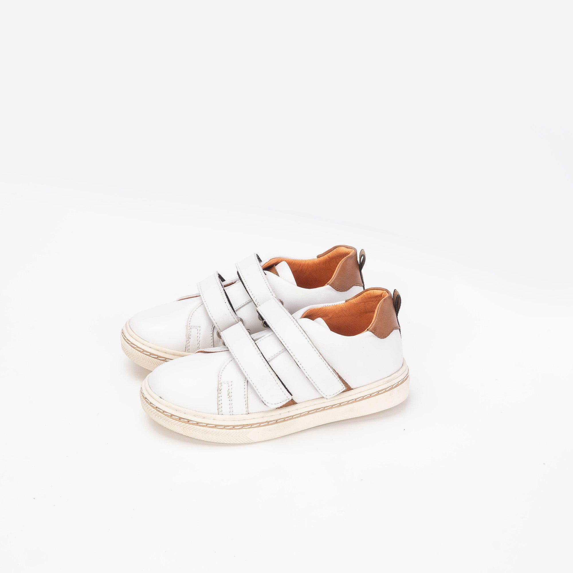 Volzak 017 Chaussure enfant en cuir Blanc