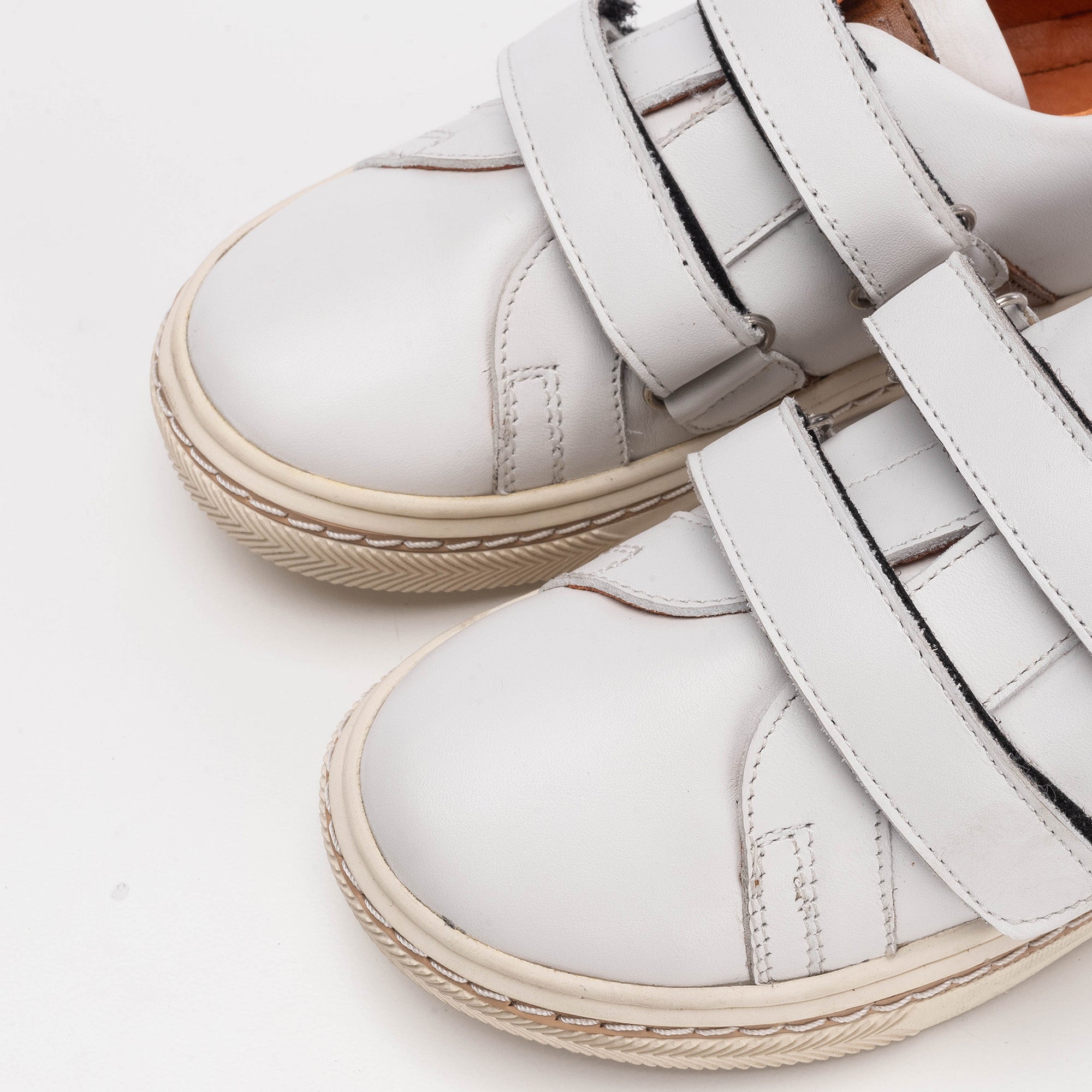 Volzak 017 Chaussure enfant en cuir Blanc