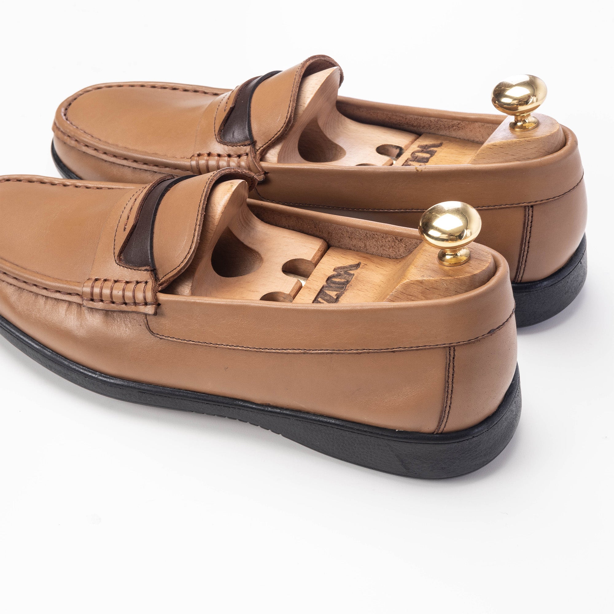 Volzak 5213 Mocassin en cuir beige