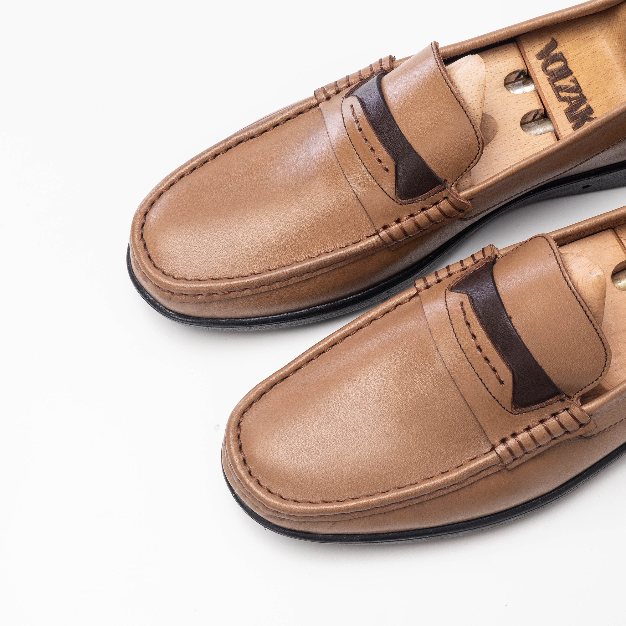 Volzak 5213 Beige Leather Moccasin