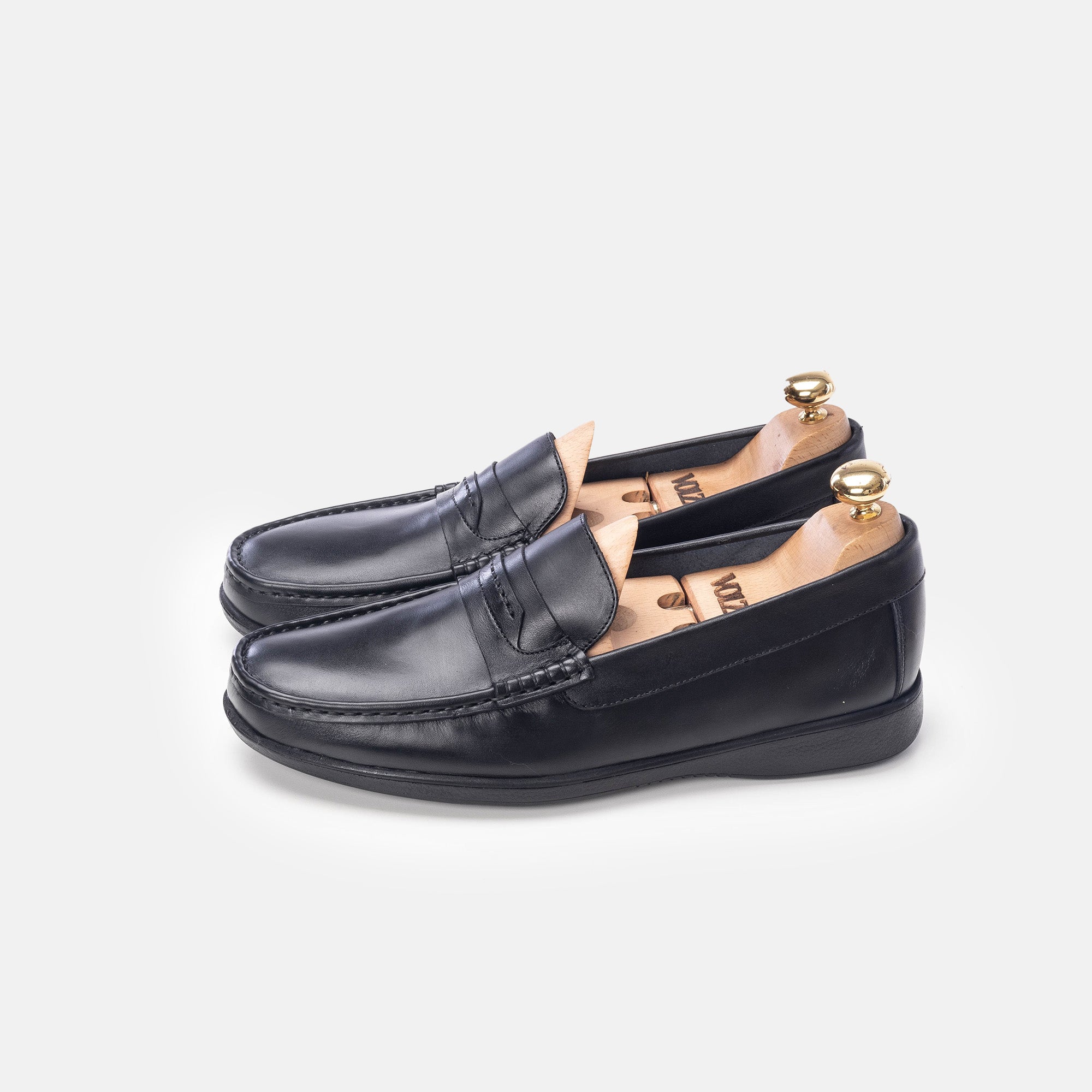 Volzak 5213 Mocassin en cuir noir