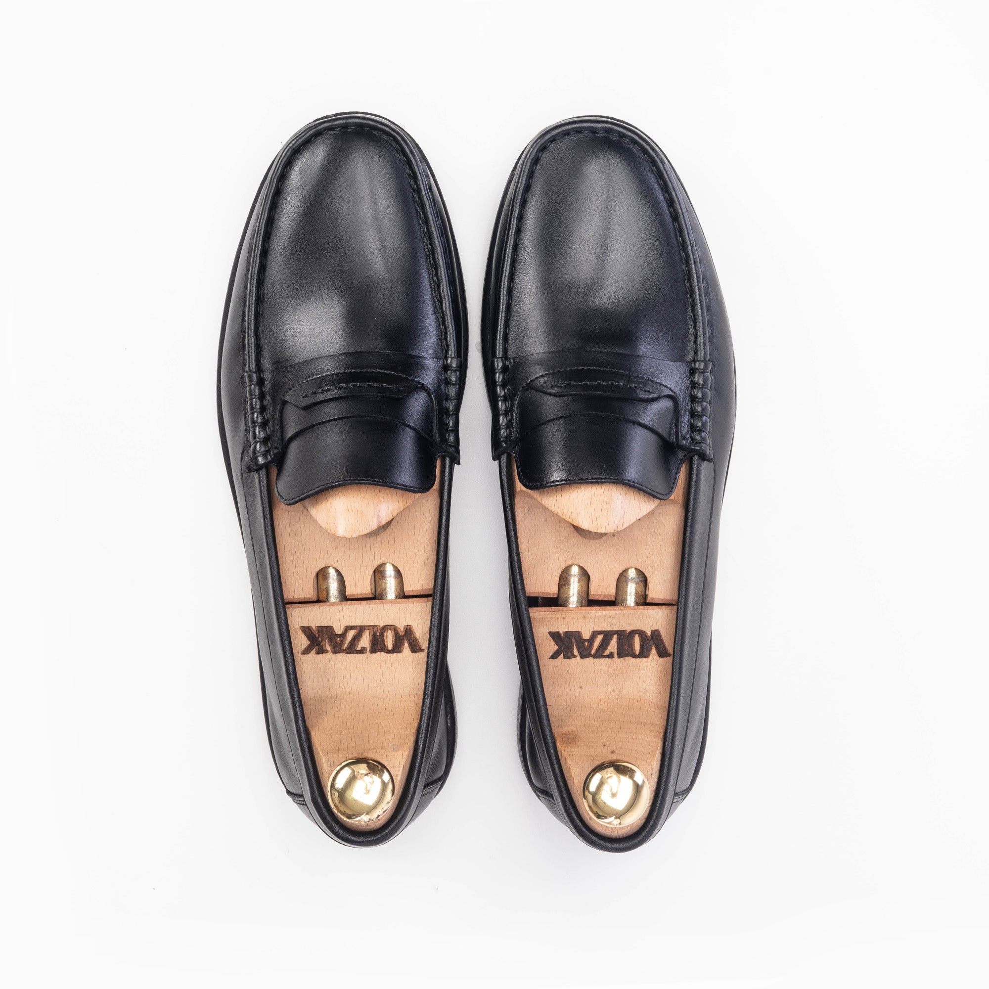 Volzak 5213 Mocassin en cuir noir